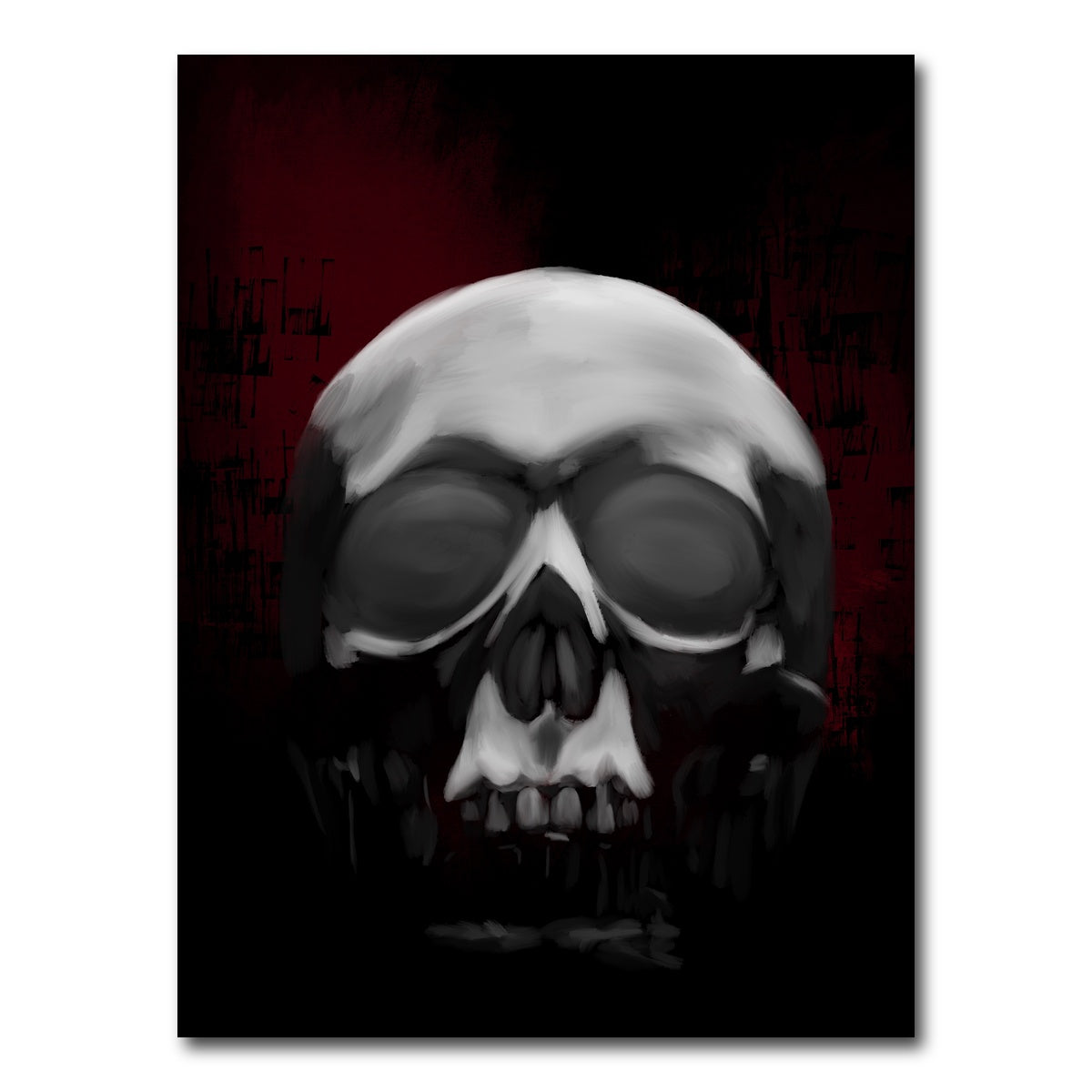 AUTO-MOCKUP WHITE | Skull White | 1 Piece | Gallery Wrap Canvas | group=3x4
