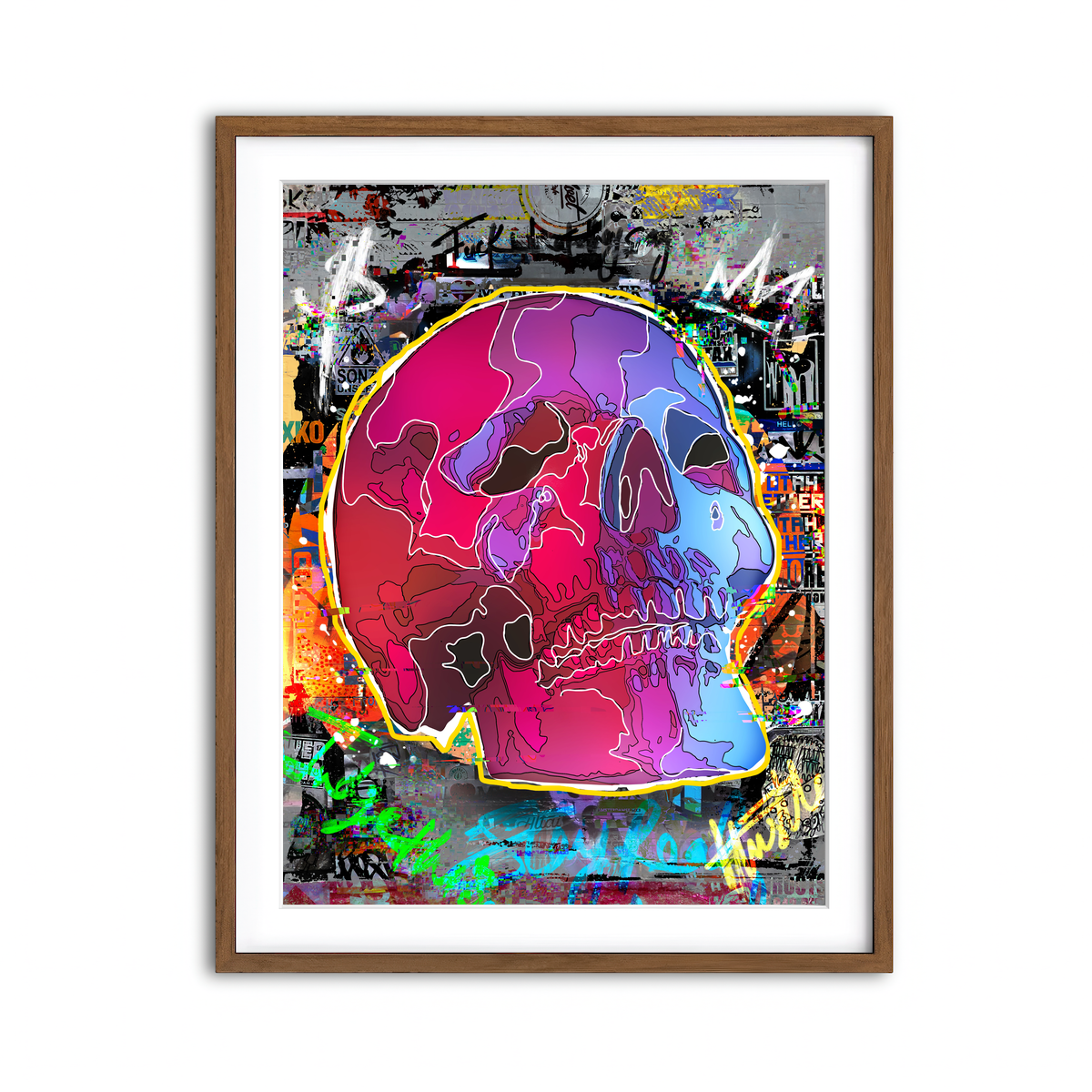 Framed Print 3x4 Walnut