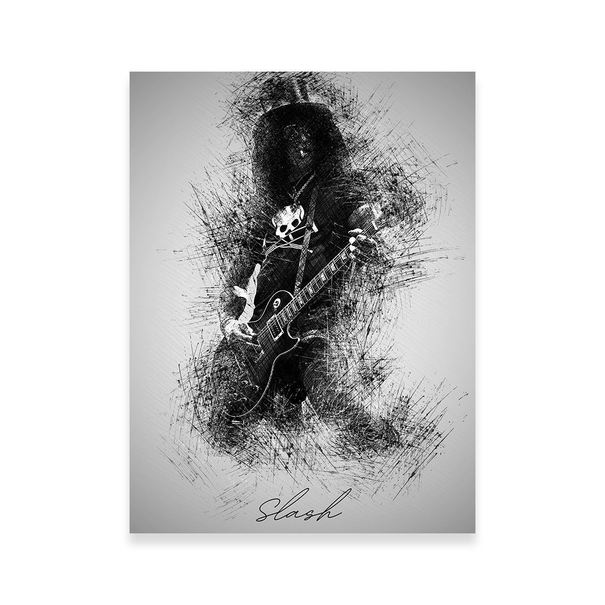 Slash With Cig Wall Art