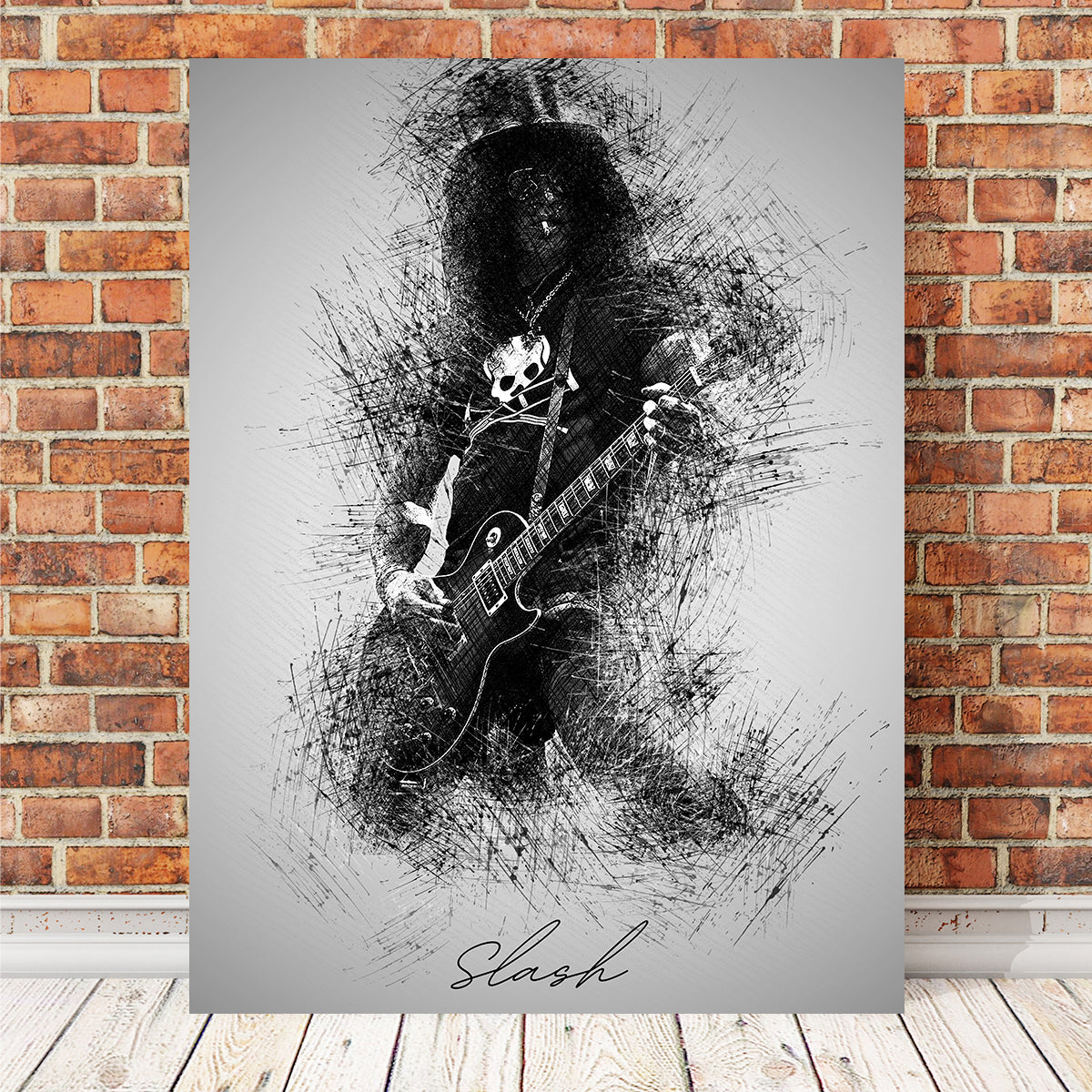Slash With Cig Wall Art