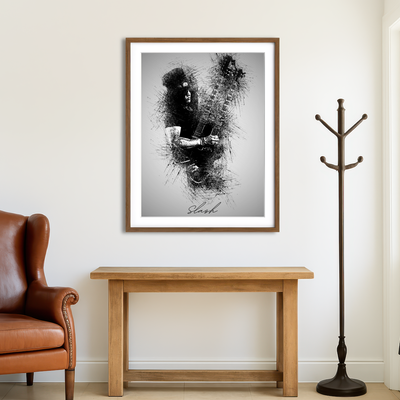 AUTO-MOCKUP ROOM | Slash Double Neck Wall Art