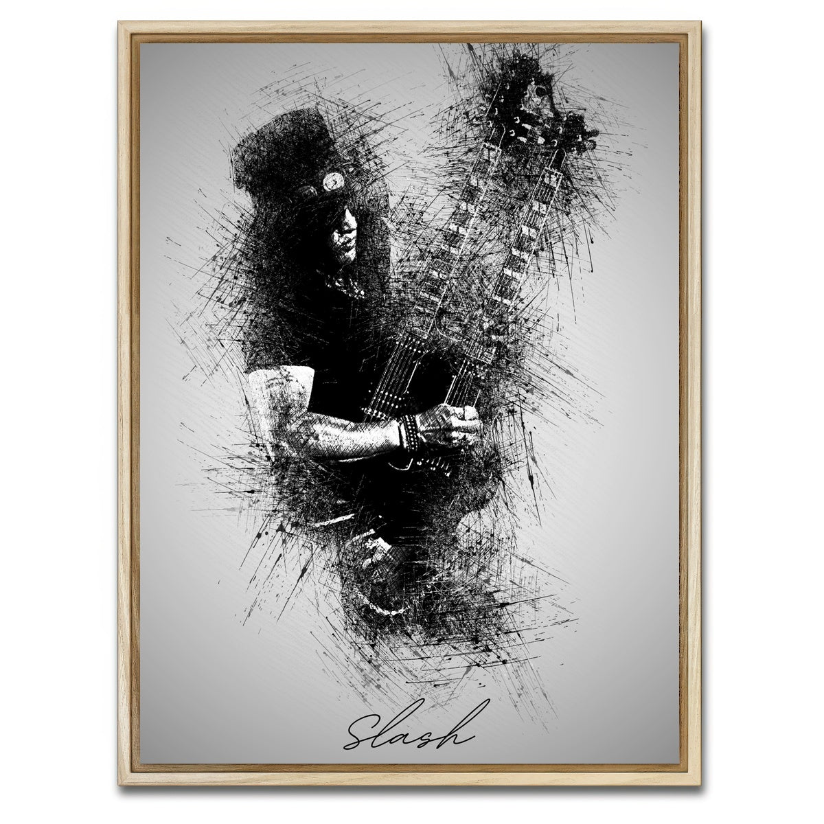 AUTO-MOCKUP WHITE | Slash Double Neck | 1 Piece | Natural Framed Canvas | group=3x4