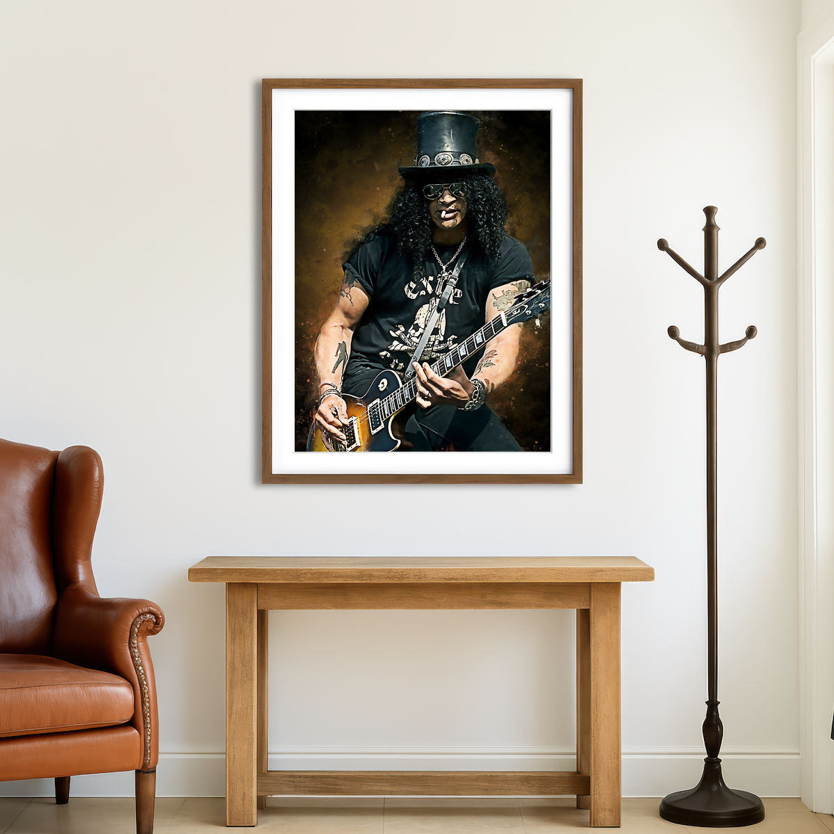 AUTO-MOCKUP ROOM | Slash Paint Wall Art