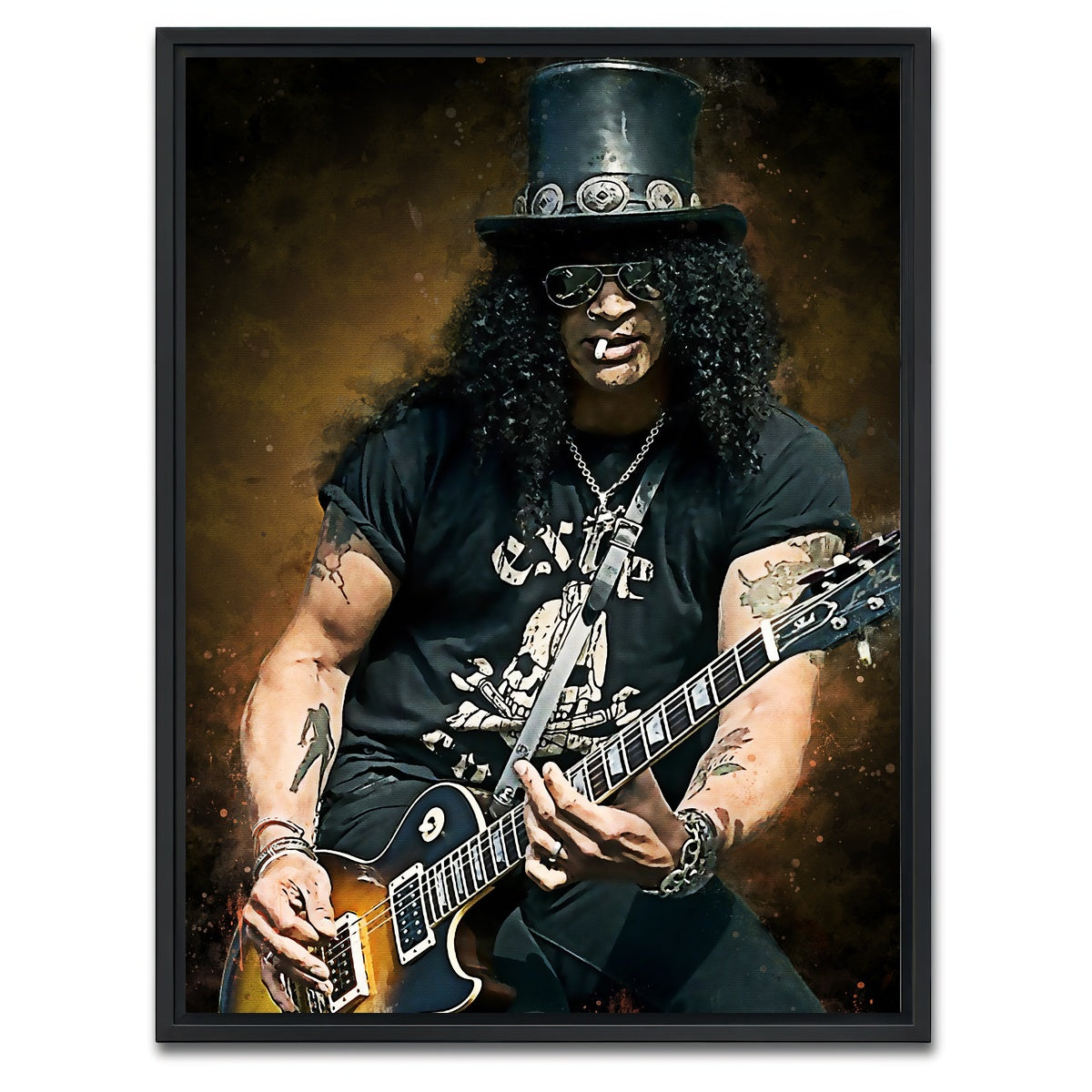 AUTO-MOCKUP WHITE | Slash Paint | 1 Piece | Black Framed Canvas | group=3x4