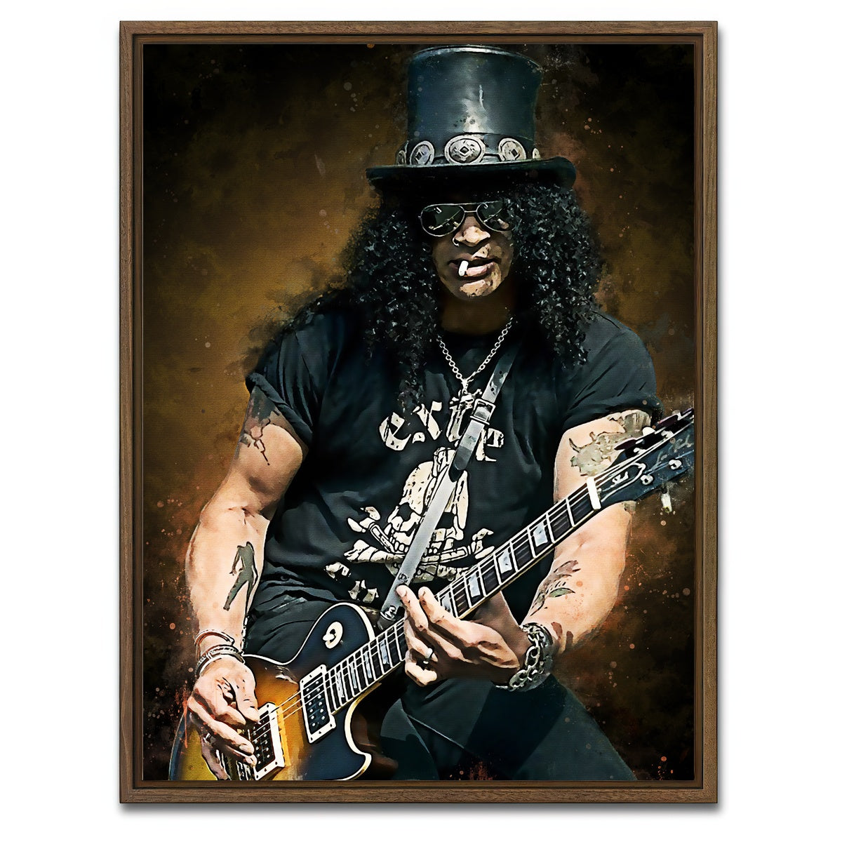 AUTO-MOCKUP WHITE | Slash Paint | 1 Piece | Walnut Framed Canvas | group=3x4