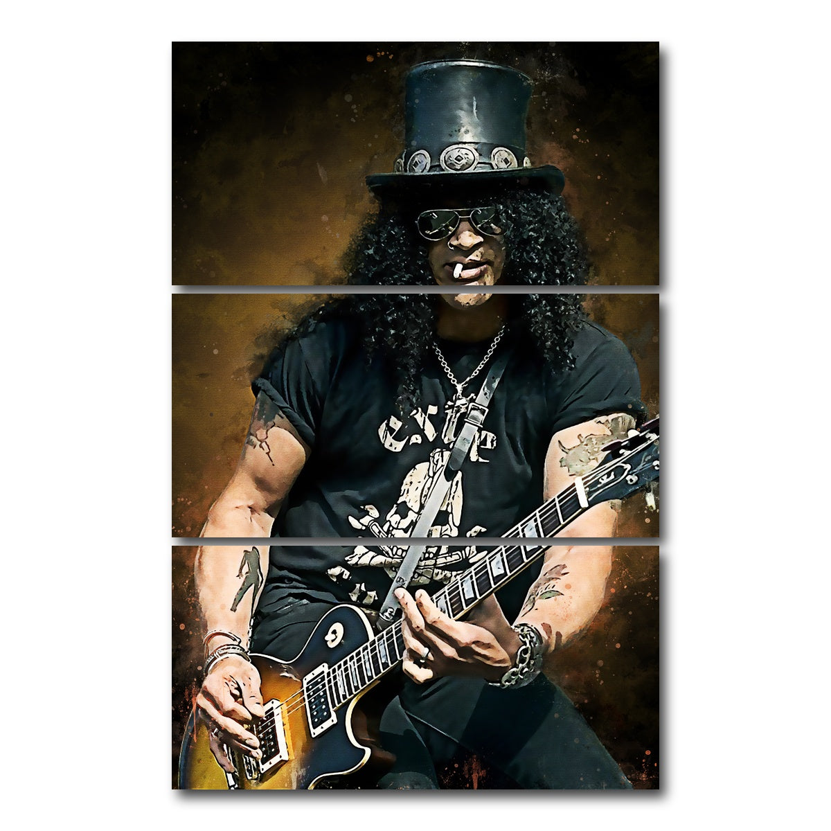 AUTO-MOCKUP WHITE | Slash Paint | 3 Piece | Gallery Wrap Canvas | group=12x24_stacked