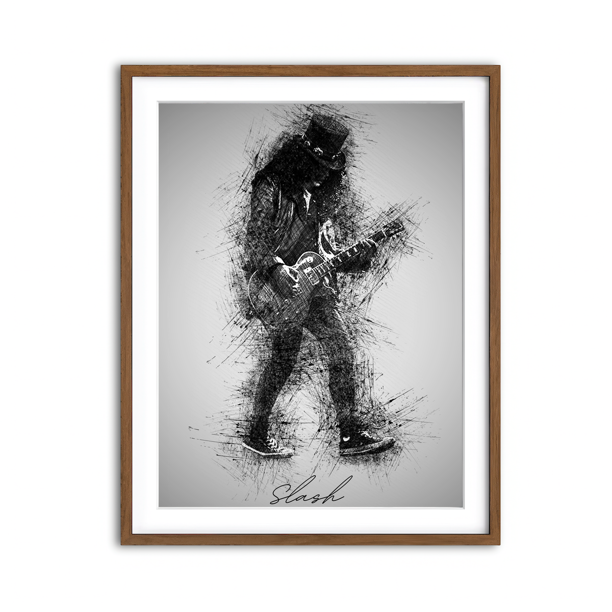 Framed Print 3x4 Walnut