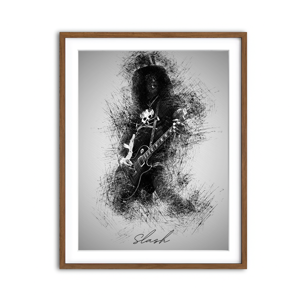 Framed Print 3x4 Walnut