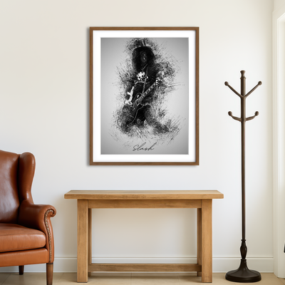 AUTO-MOCKUP ROOM | Slash With Cig Wall Art
