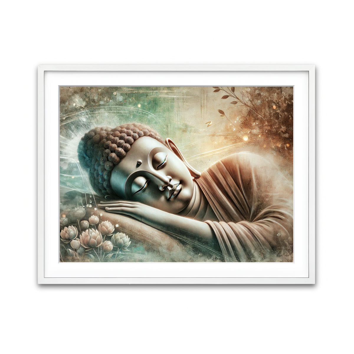 Framed Print 4x3 White