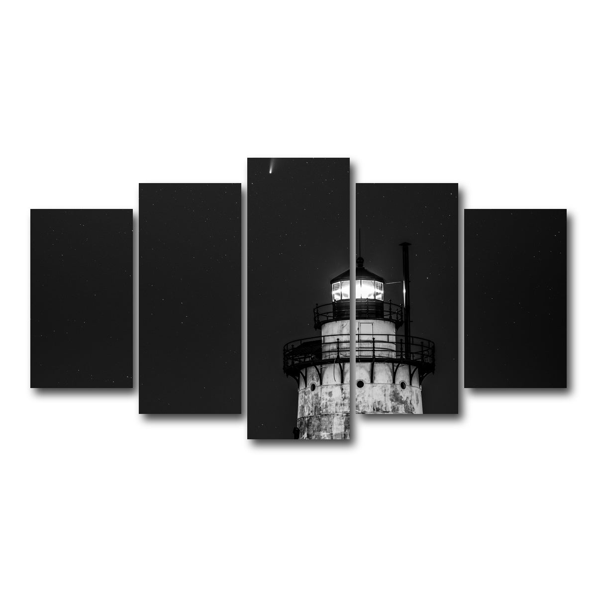 AUTO-MOCKUP WHITE | Sleepy Hollow Lighthouse | 5 Piece | Gallery Wrap Canvas | group=5_normal