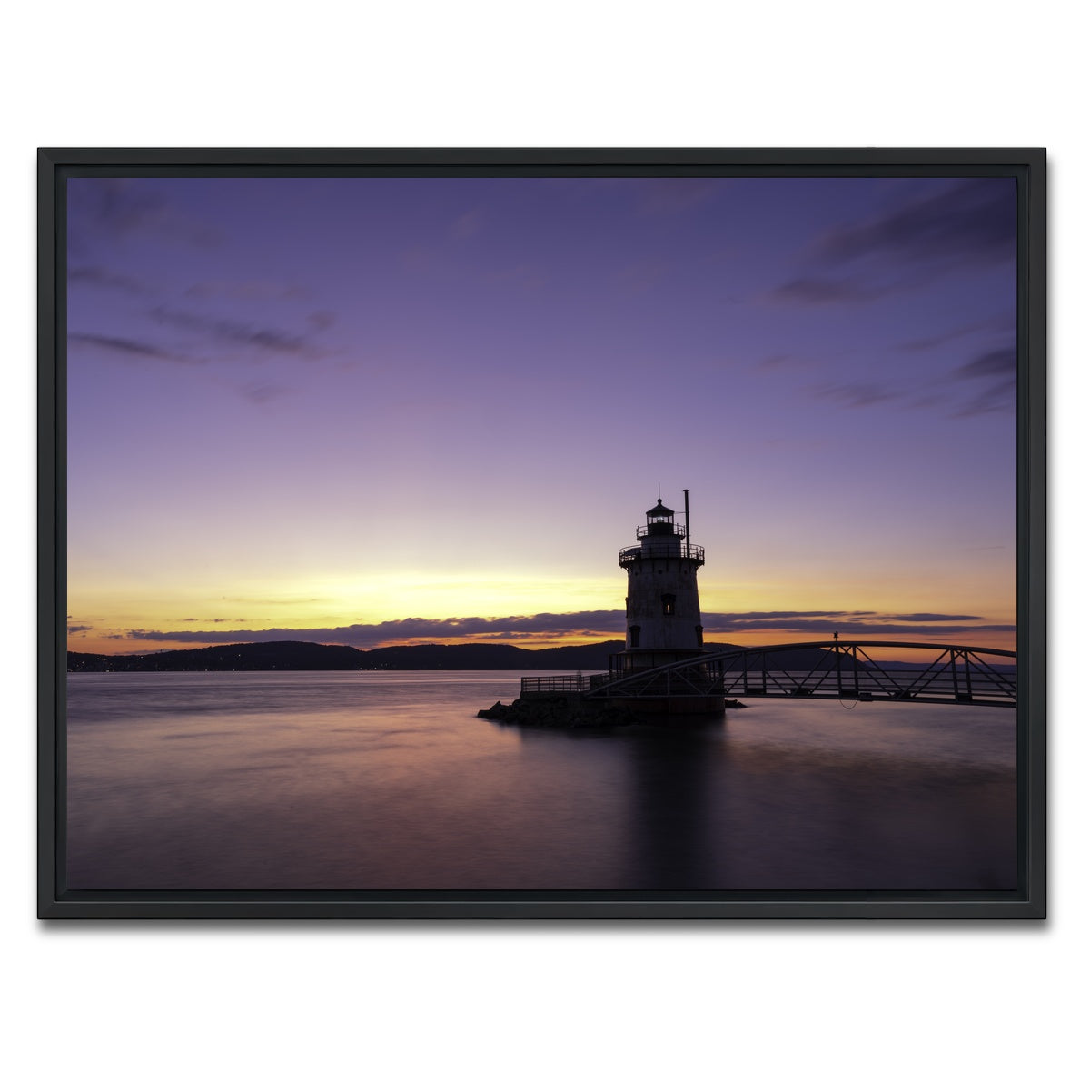 AUTO-MOCKUP WHITE | Sleepy Hollow Sunset | 1 Piece | Black Framed Canvas | group=4x3