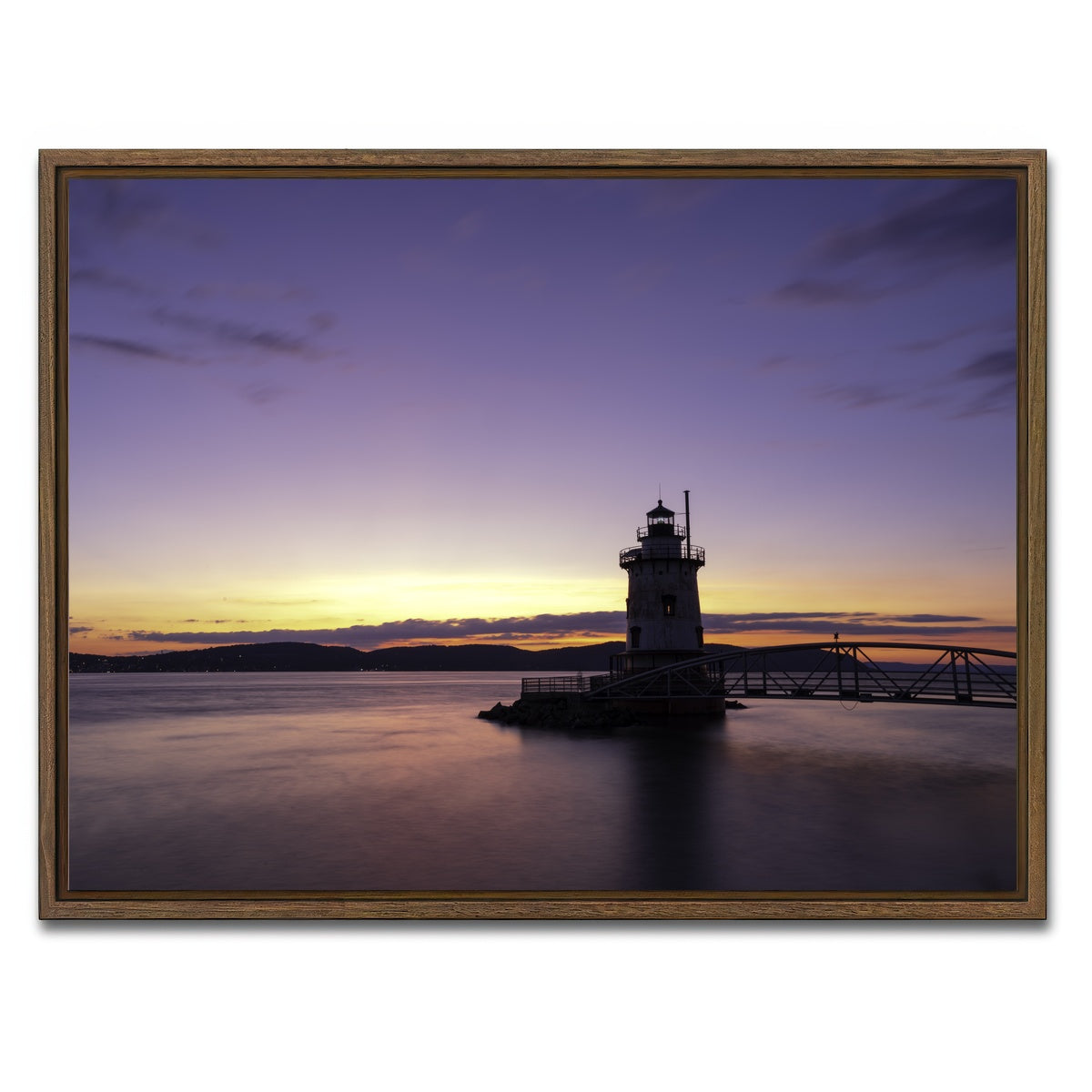 AUTO-MOCKUP WHITE | Sleepy Hollow Sunset | 1 Piece | Walnut Framed Canvas | group=4x3