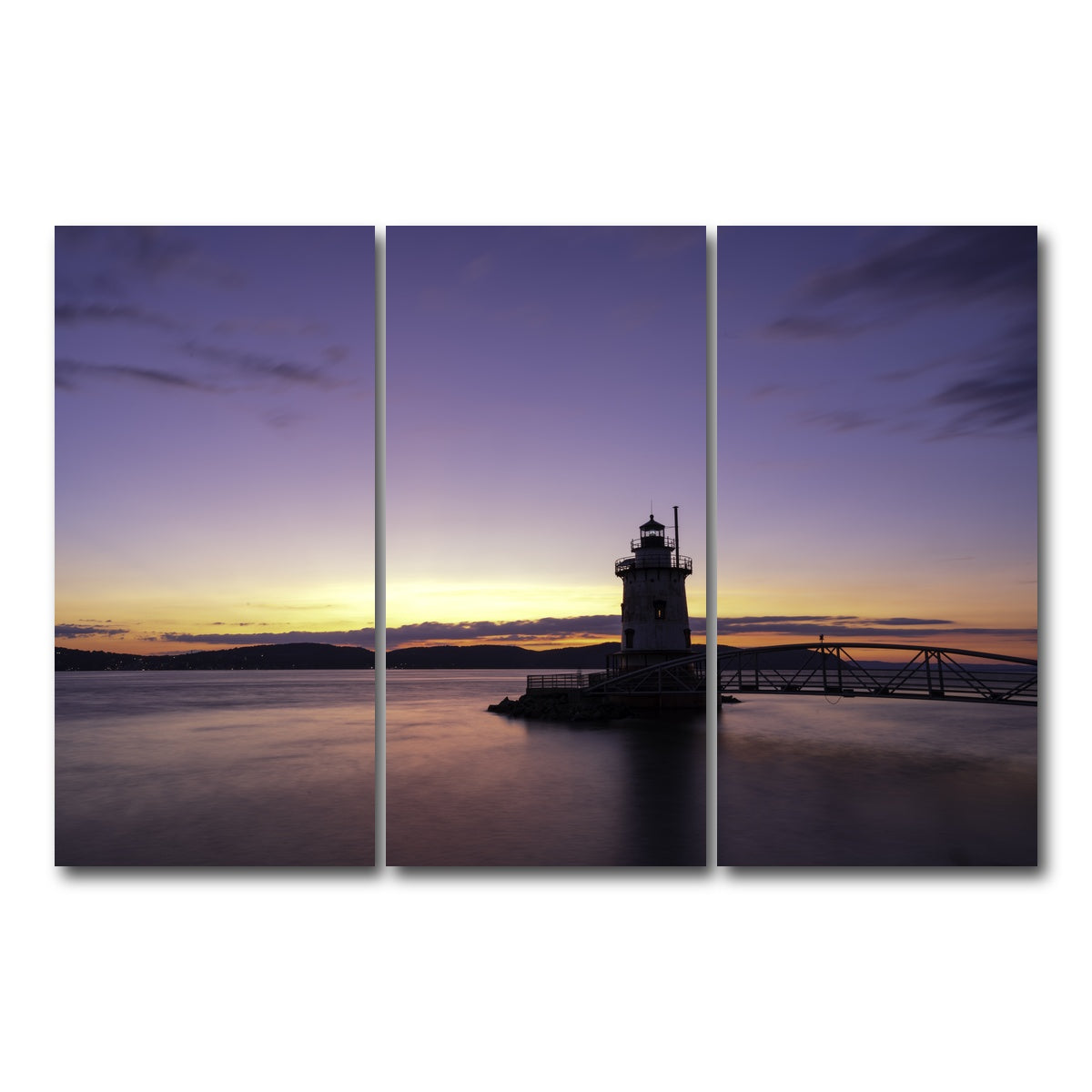AUTO-MOCKUP WHITE | Sleepy Hollow Sunset | 3 Piece | Gallery Wrap Canvas | group=12x24