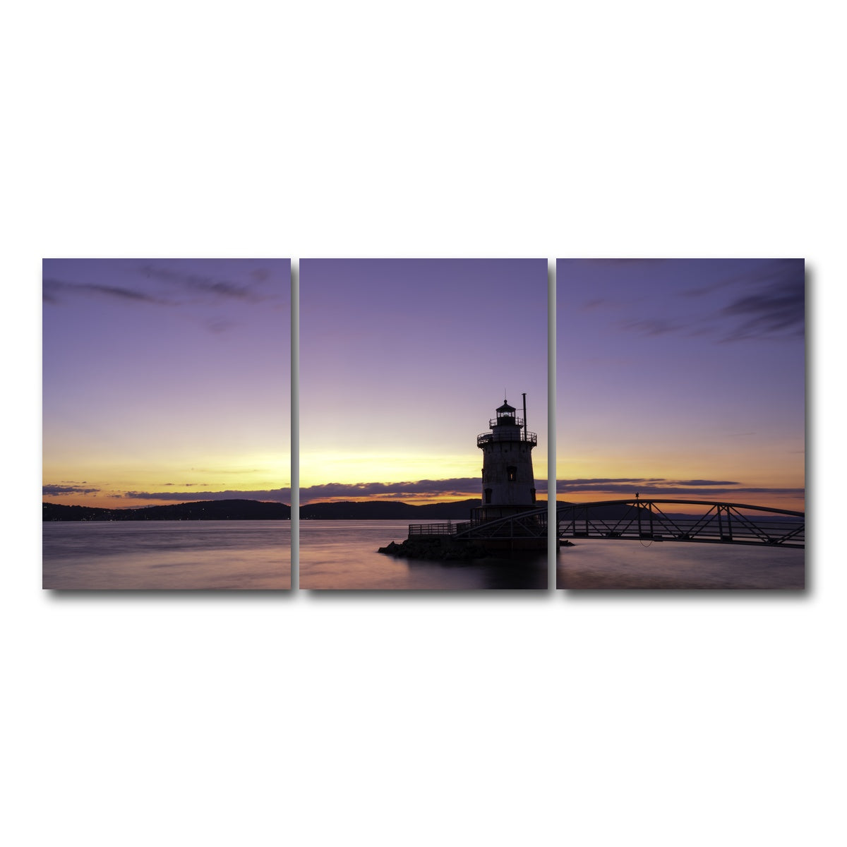 AUTO-MOCKUP WHITE | Sleepy Hollow Sunset | 3 Piece | Gallery Wrap Canvas | group=18x24