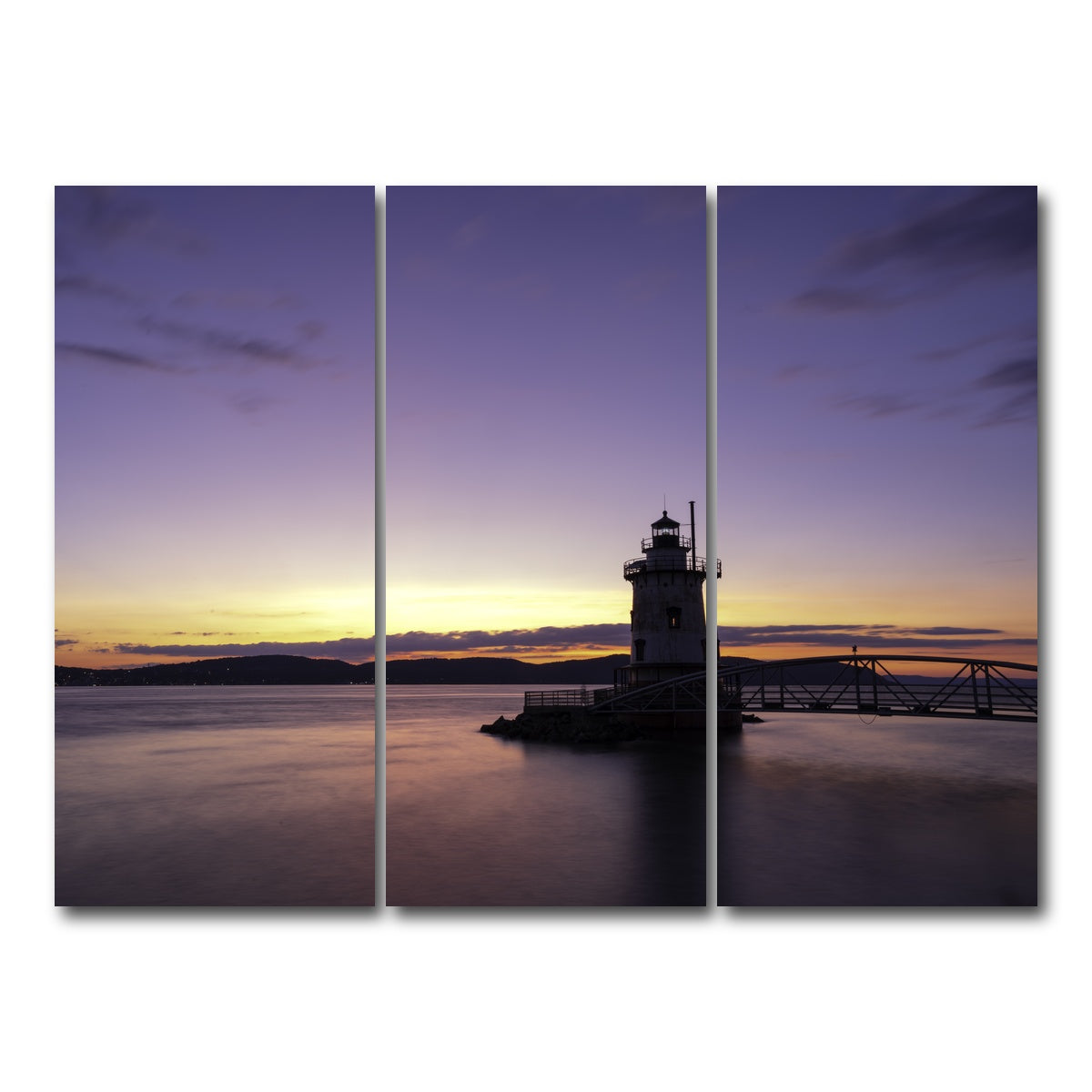 AUTO-MOCKUP WHITE | Sleepy Hollow Sunset | 3 Piece | Gallery Wrap Canvas | group=8x18