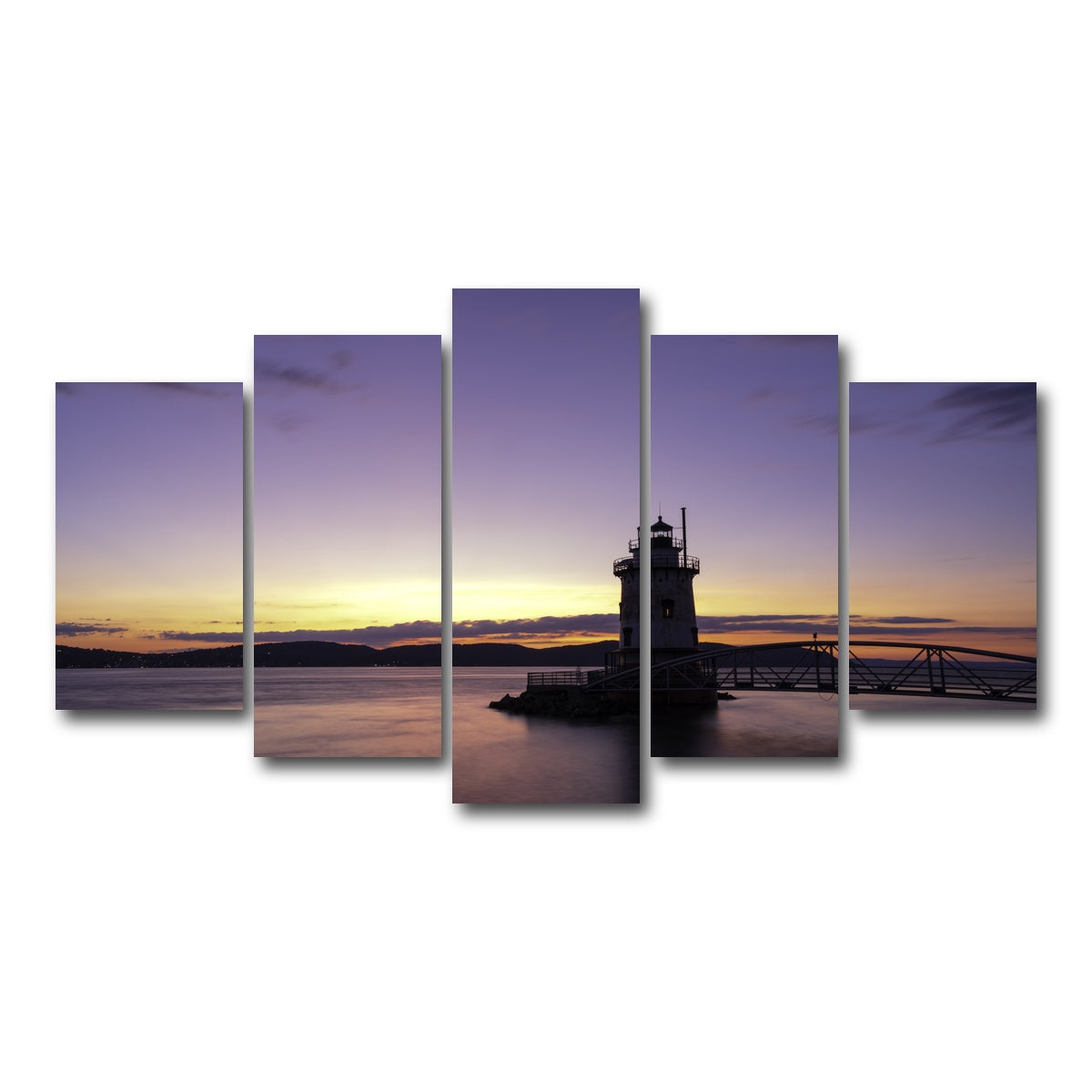 AUTO-MOCKUP WHITE | Sleepy Hollow Sunset | 5 Piece | Gallery Wrap Canvas | group=5_normal