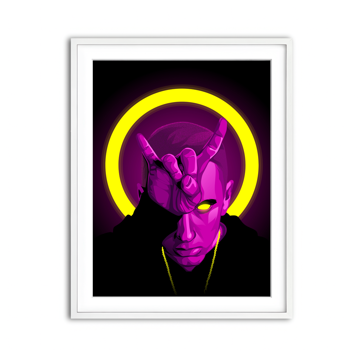 Framed Print 3x4 White