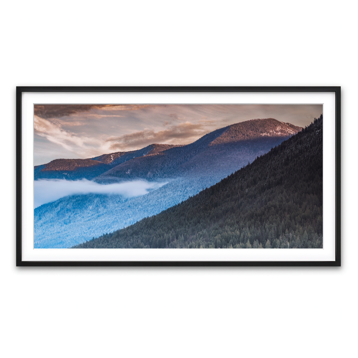 Framed Print 2x1 Black