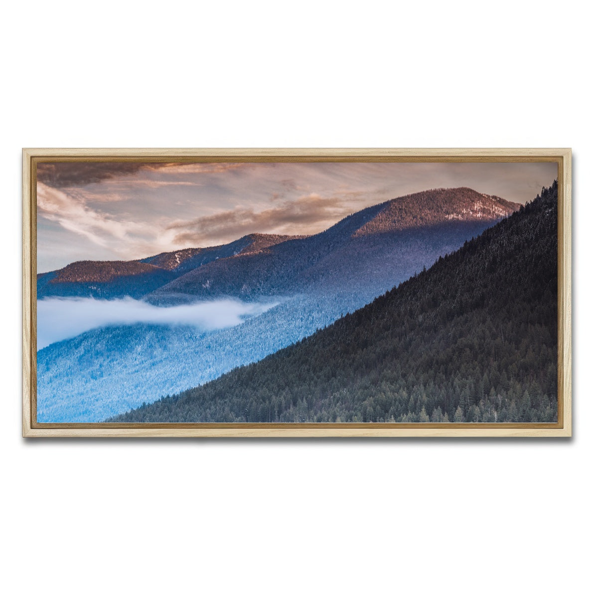AUTO-MOCKUP WHITE | Sloping Trees | 1 Piece | Natural Framed Canvas | group=2x1