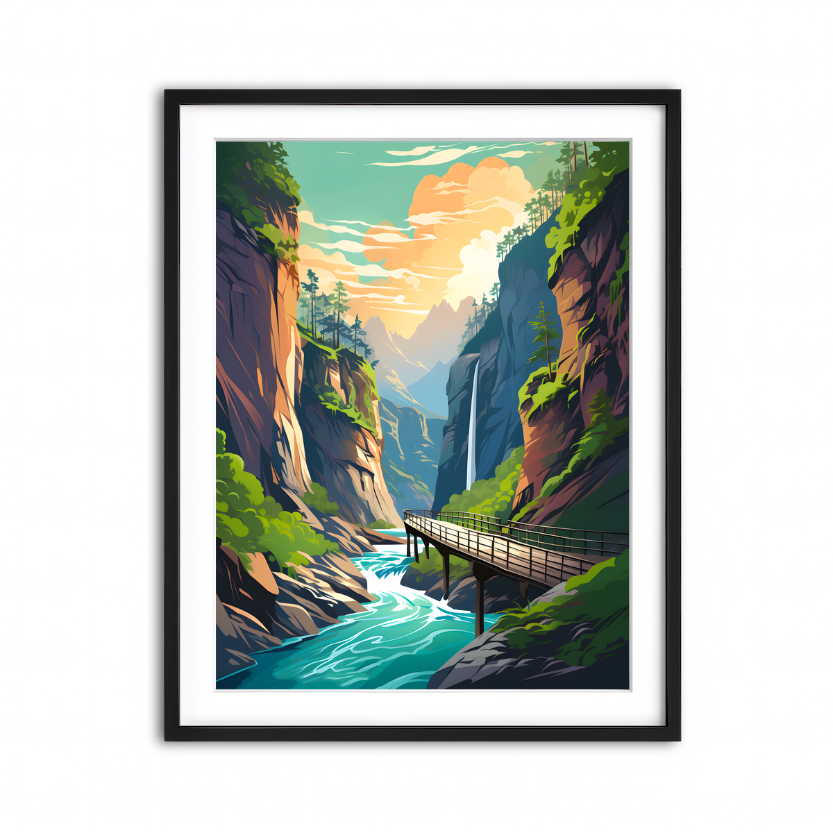 Framed Print 3x4 Black
