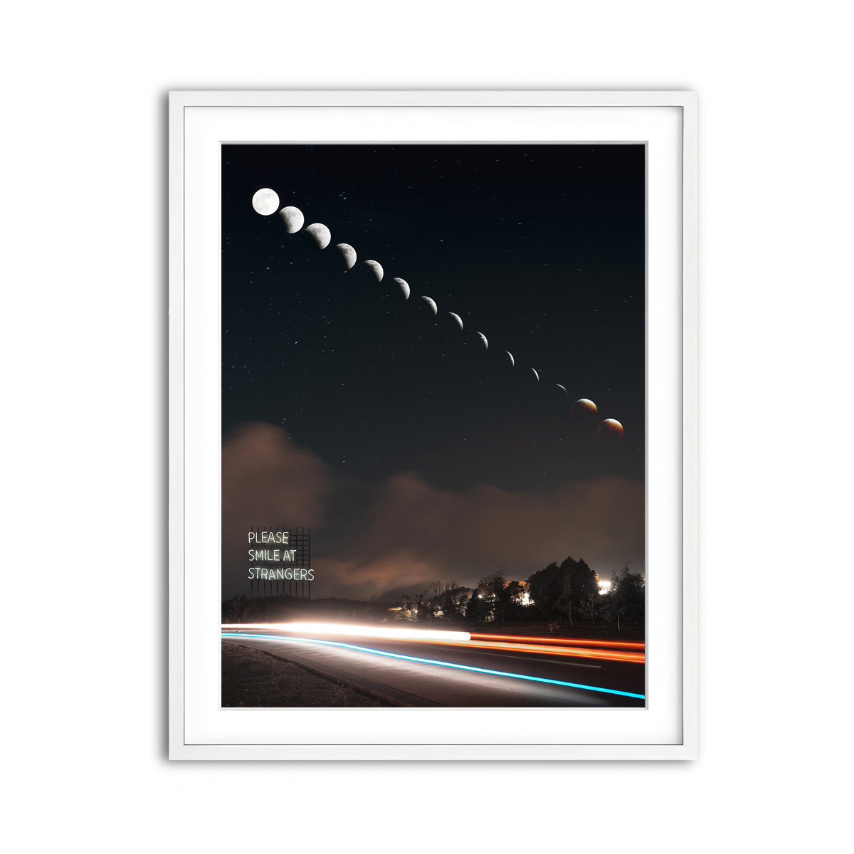 Framed Print 3x4 White
