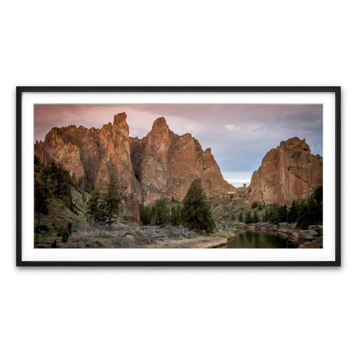 Framed Print 2x1 Black