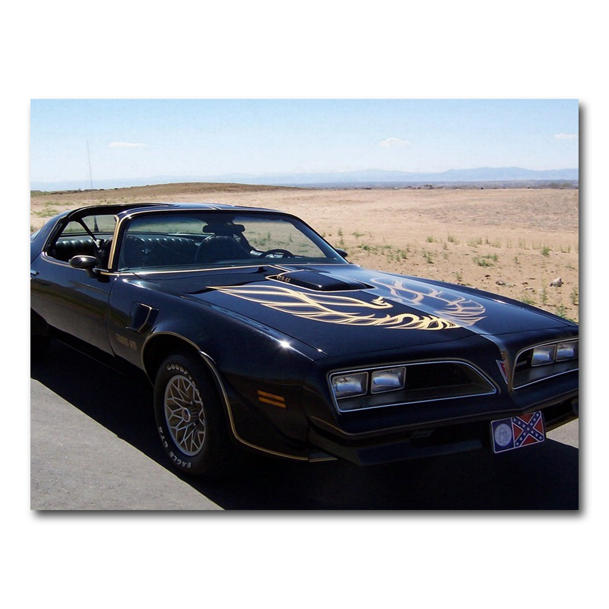 AUTO-MOCKUP WHITE | Smokey Trans Am | 1 Piece | Gallery Wrap Canvas | group=4x3