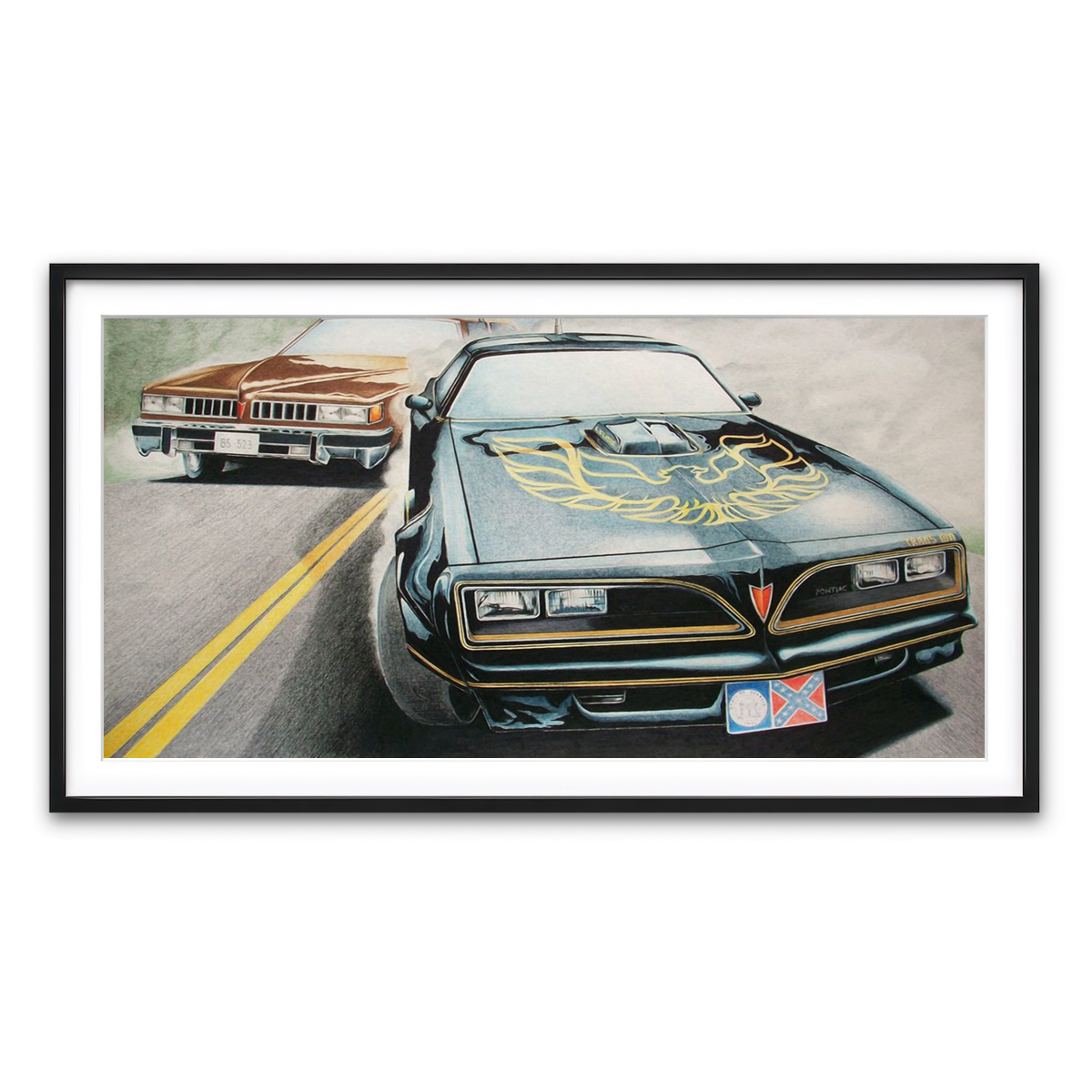 Framed Print 2x1 Black