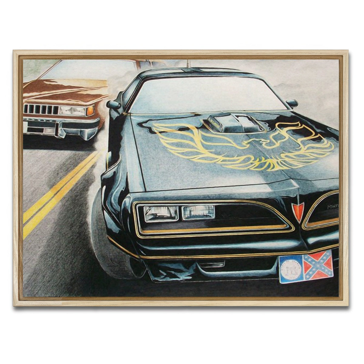 AUTO-MOCKUP WHITE | Smokey and the Bandit | 1 Piece | Natural Framed Canvas | group=4x3
