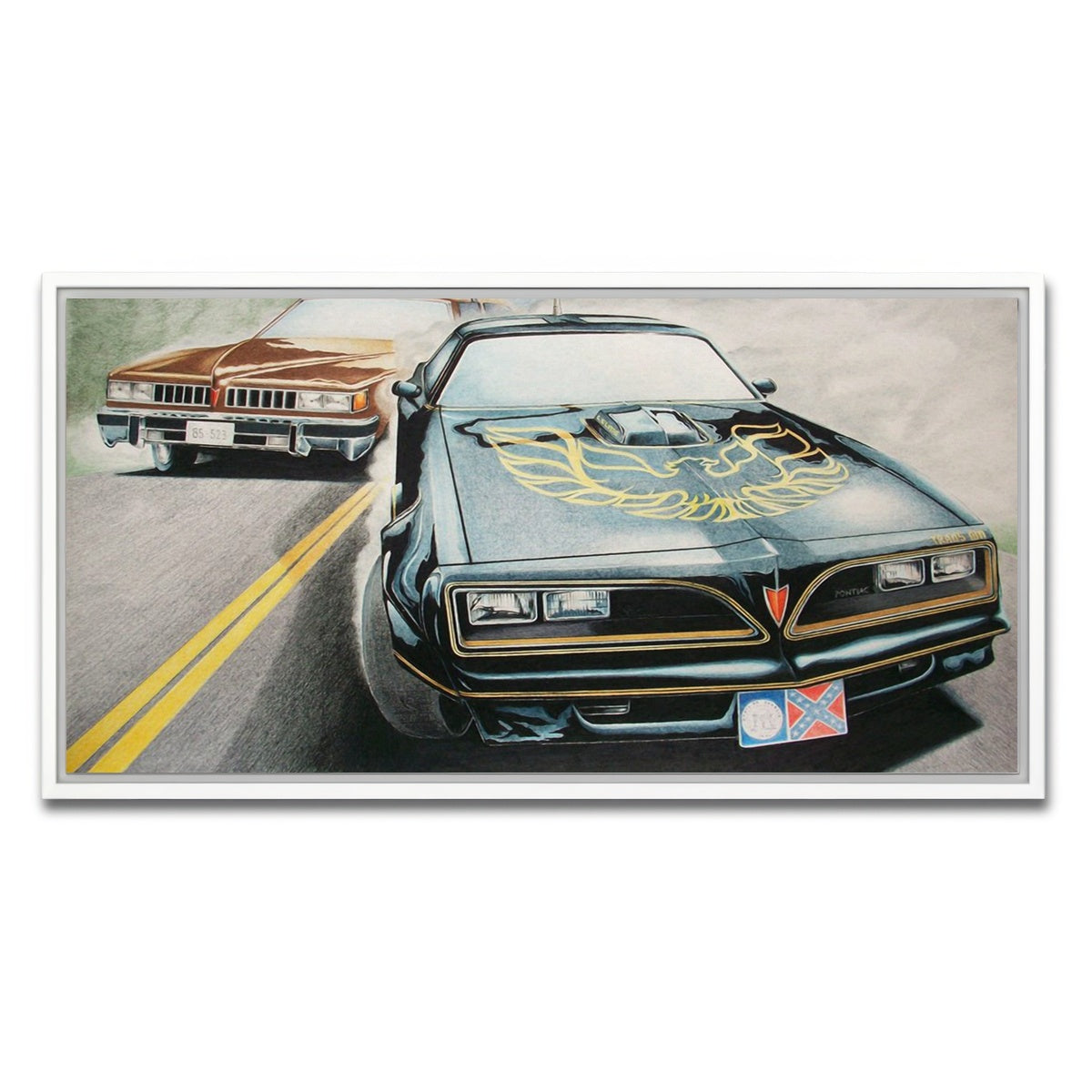 AUTO-MOCKUP WHITE | Smokey and the Bandit | 1 Piece | White Framed Canvas | group=2x1