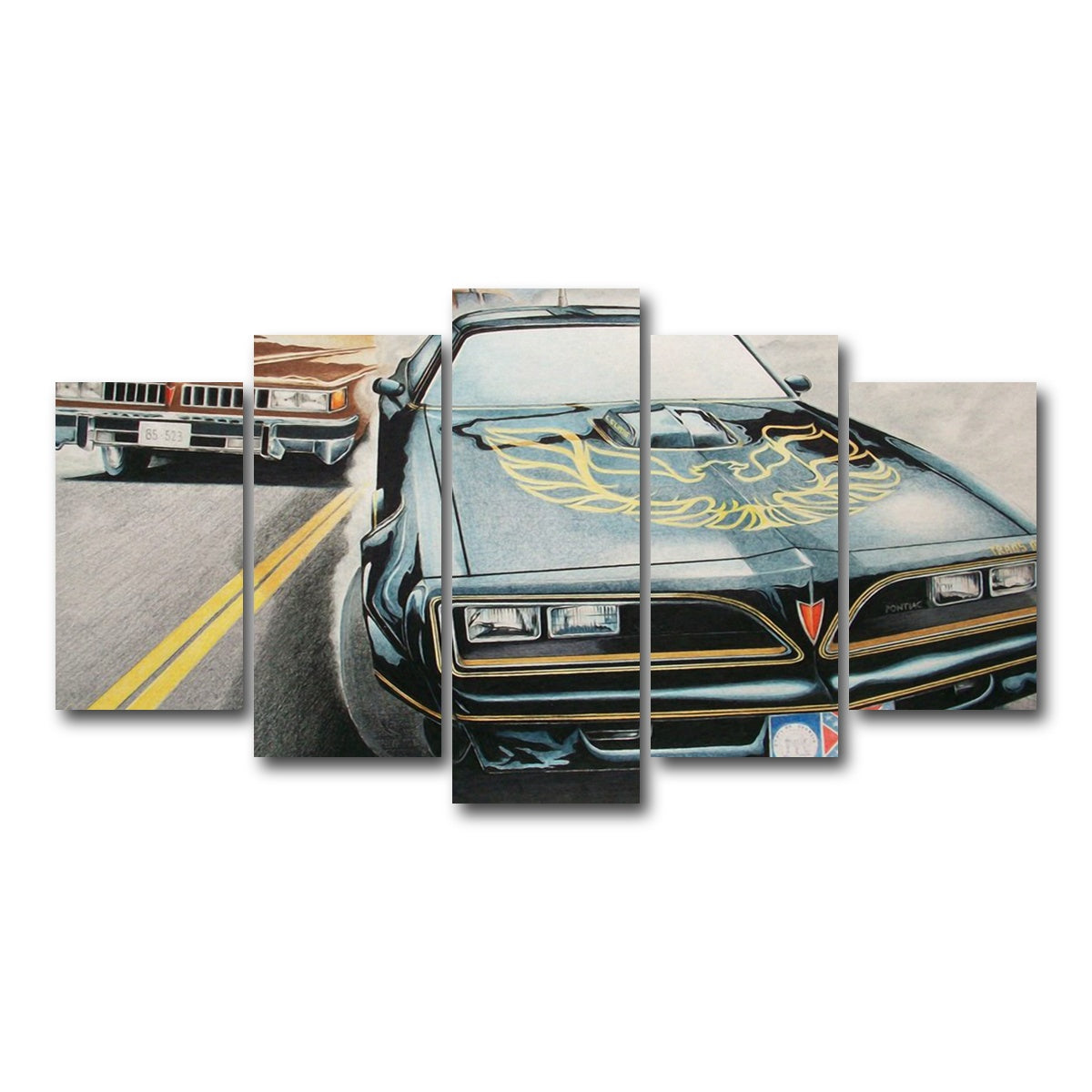 AUTO-MOCKUP WHITE | Smokey and the Bandit | 5 Piece | Gallery Wrap Canvas | group=5_normal