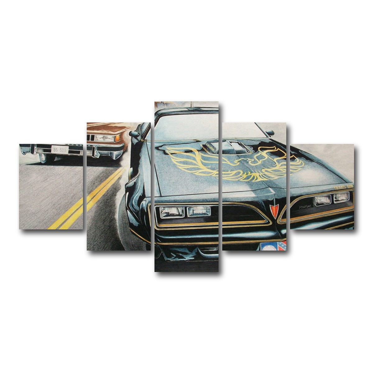 AUTO-MOCKUP WHITE | Smokey and the Bandit | 5 Piece | Gallery Wrap Canvas | group=5_short