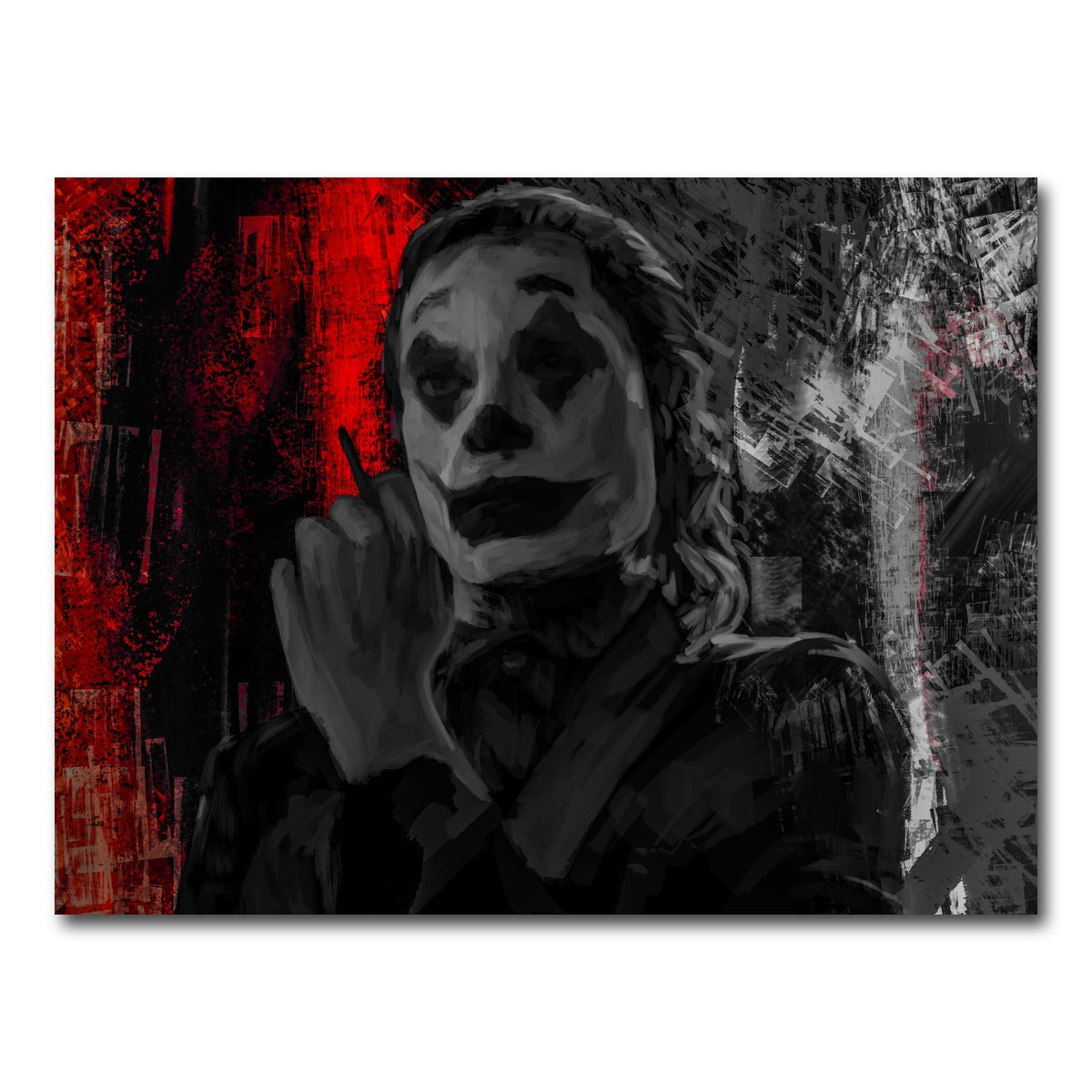 AUTO-MOCKUP WHITE | Smoking Joker | 1 Piece | Gallery Wrap Canvas | group=4x3