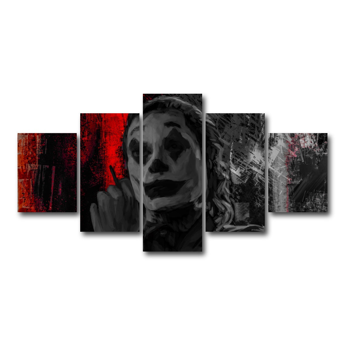 AUTO-MOCKUP WHITE | Smoking Joker | 5 Piece | Gallery Wrap Canvas | group=5_short