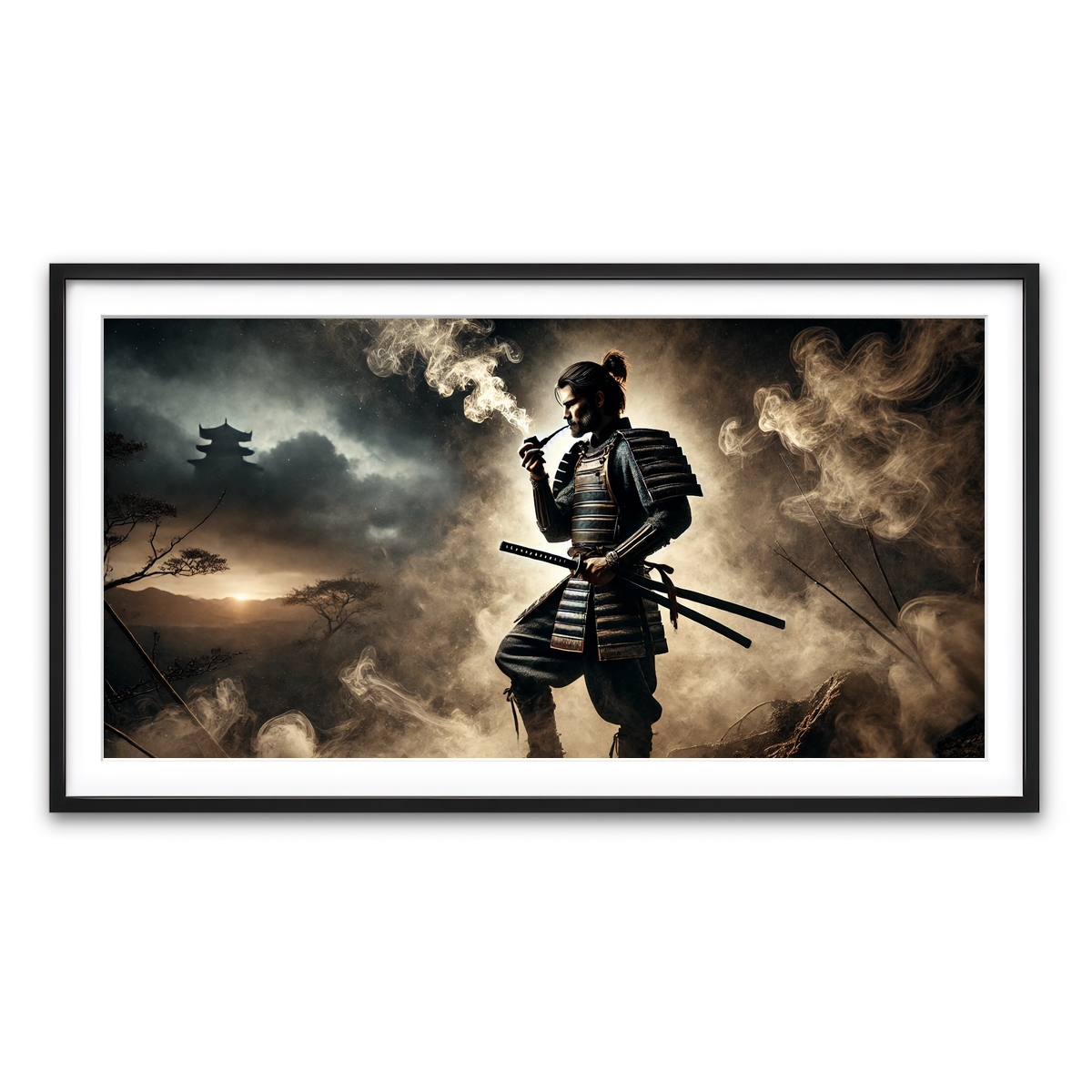 Framed Print 2x1 Black