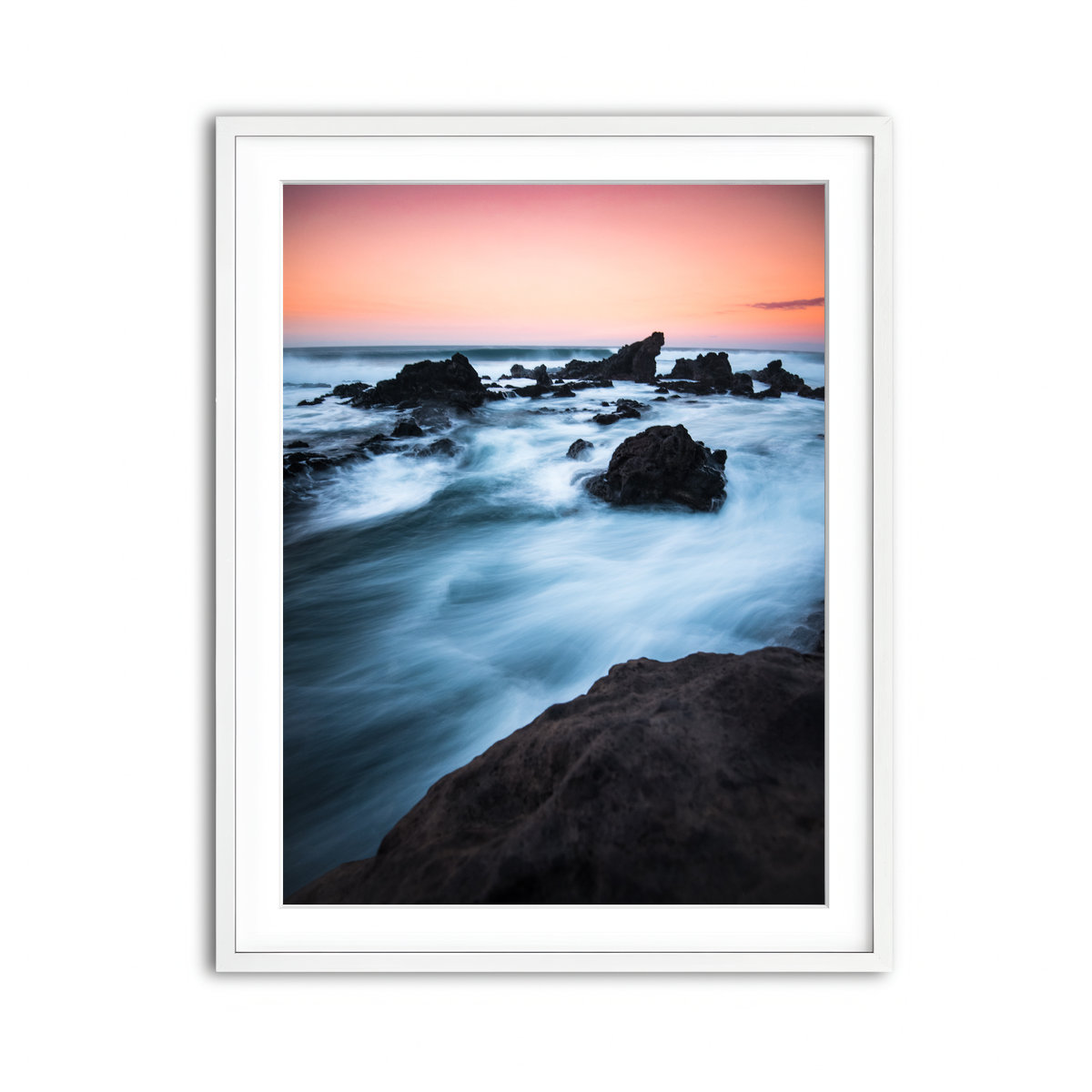 Framed Print 3x4 White