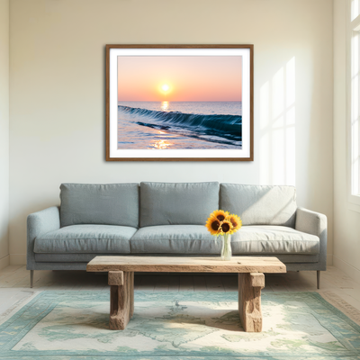 AUTO-MOCKUP ROOM | Smooth Wave Wall Art
