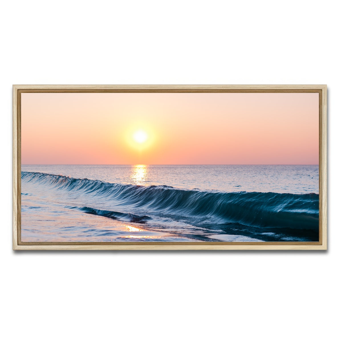 AUTO-MOCKUP WHITE | Smooth Wave | 1 Piece | Natural Framed Canvas | group=2x1