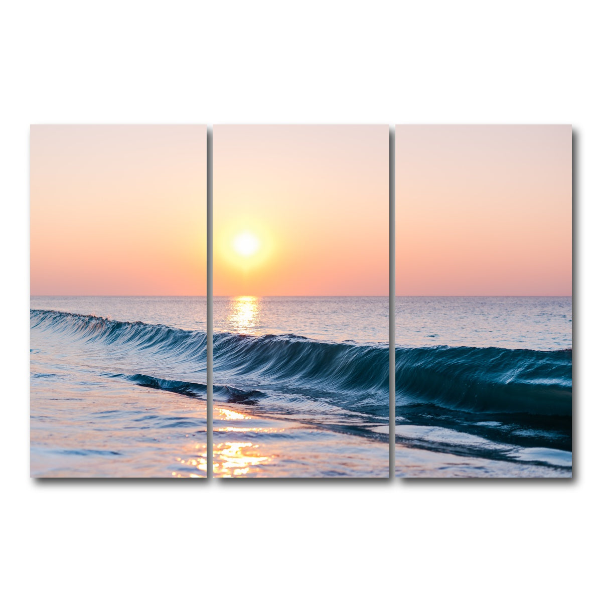 AUTO-MOCKUP WHITE | Smooth Wave | 3 Piece | Gallery Wrap Canvas | group=12x24