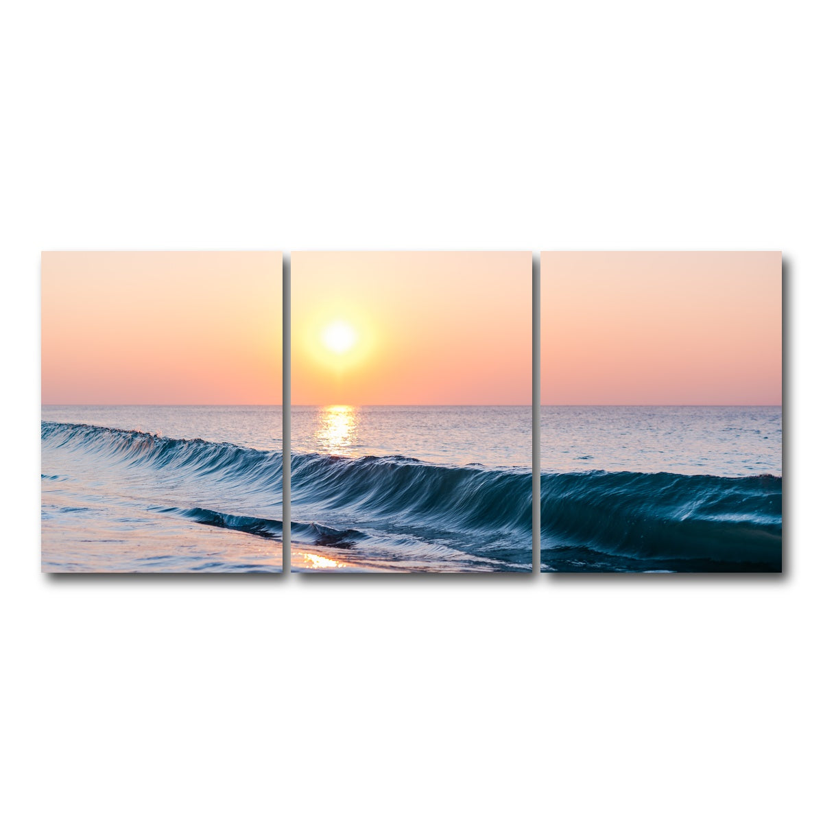 AUTO-MOCKUP WHITE | Smooth Wave | 3 Piece | Gallery Wrap Canvas | group=18x24