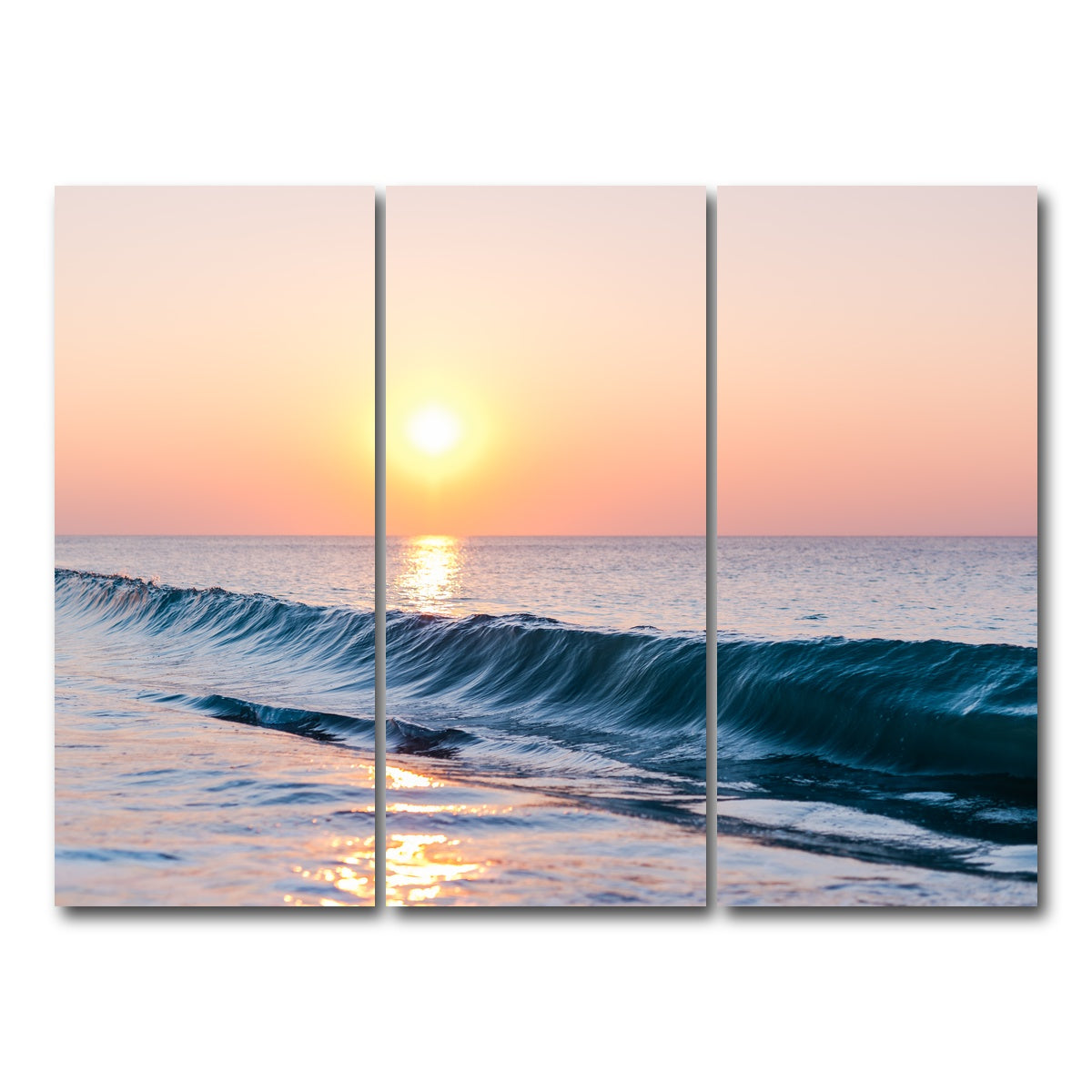 AUTO-MOCKUP WHITE | Smooth Wave | 3 Piece | Gallery Wrap Canvas | group=8x18