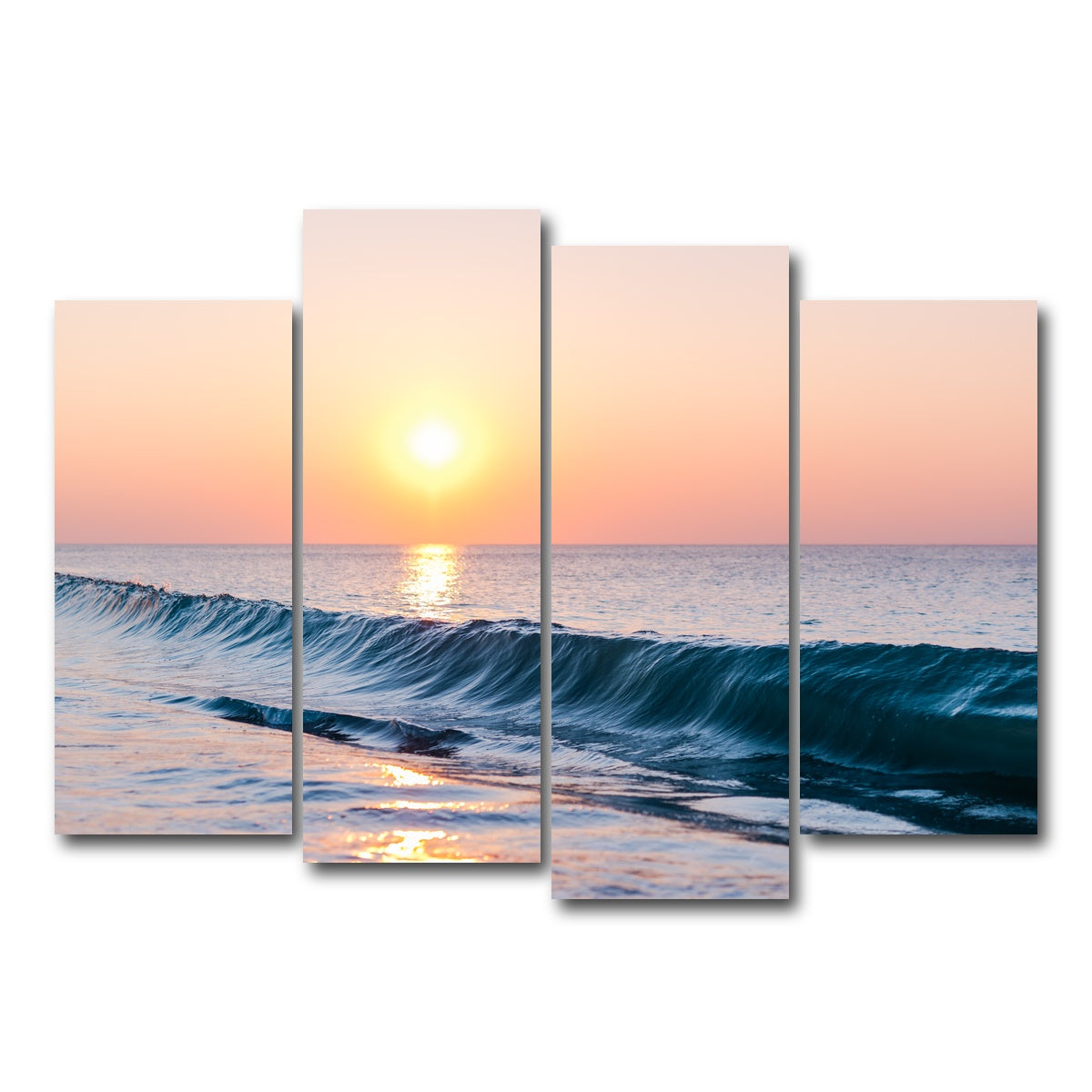 AUTO-MOCKUP WHITE | Smooth Wave | 4 Piece | Gallery Wrap Canvas | group=4_normal