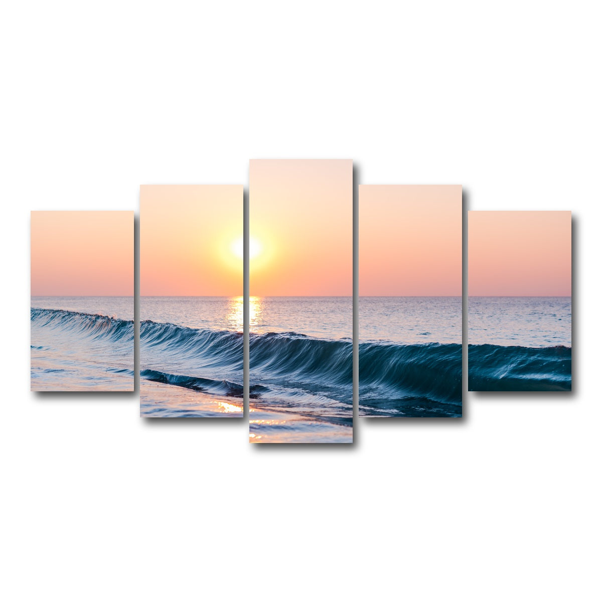 AUTO-MOCKUP WHITE | Smooth Wave | 5 Piece | Gallery Wrap Canvas | group=5_normal