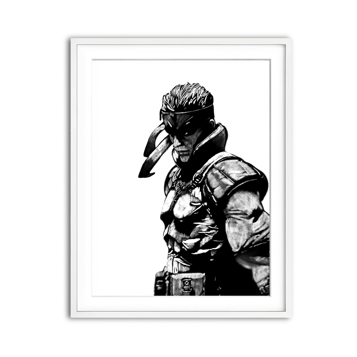 Framed Print 3x4 White