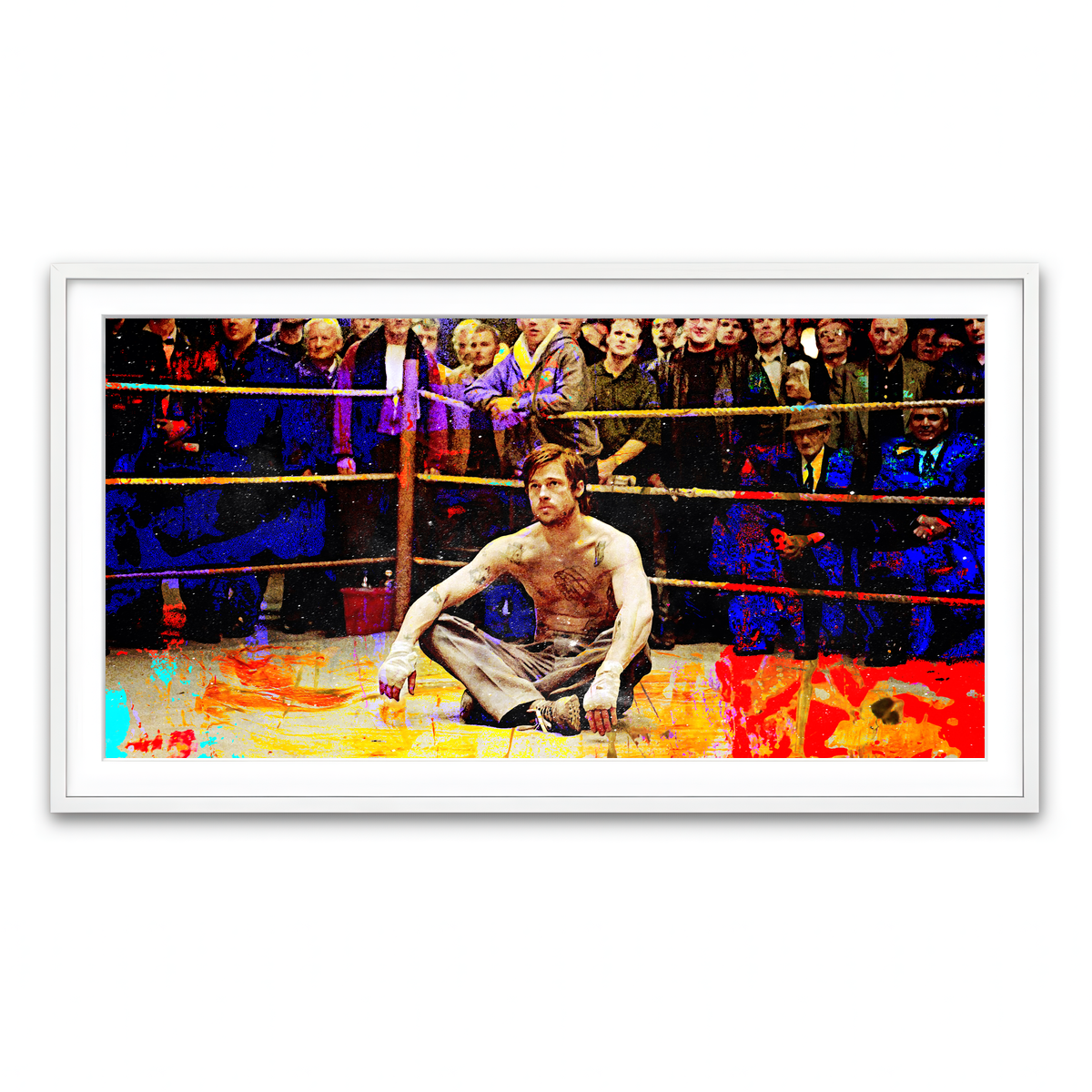 Framed Print 2x1 White