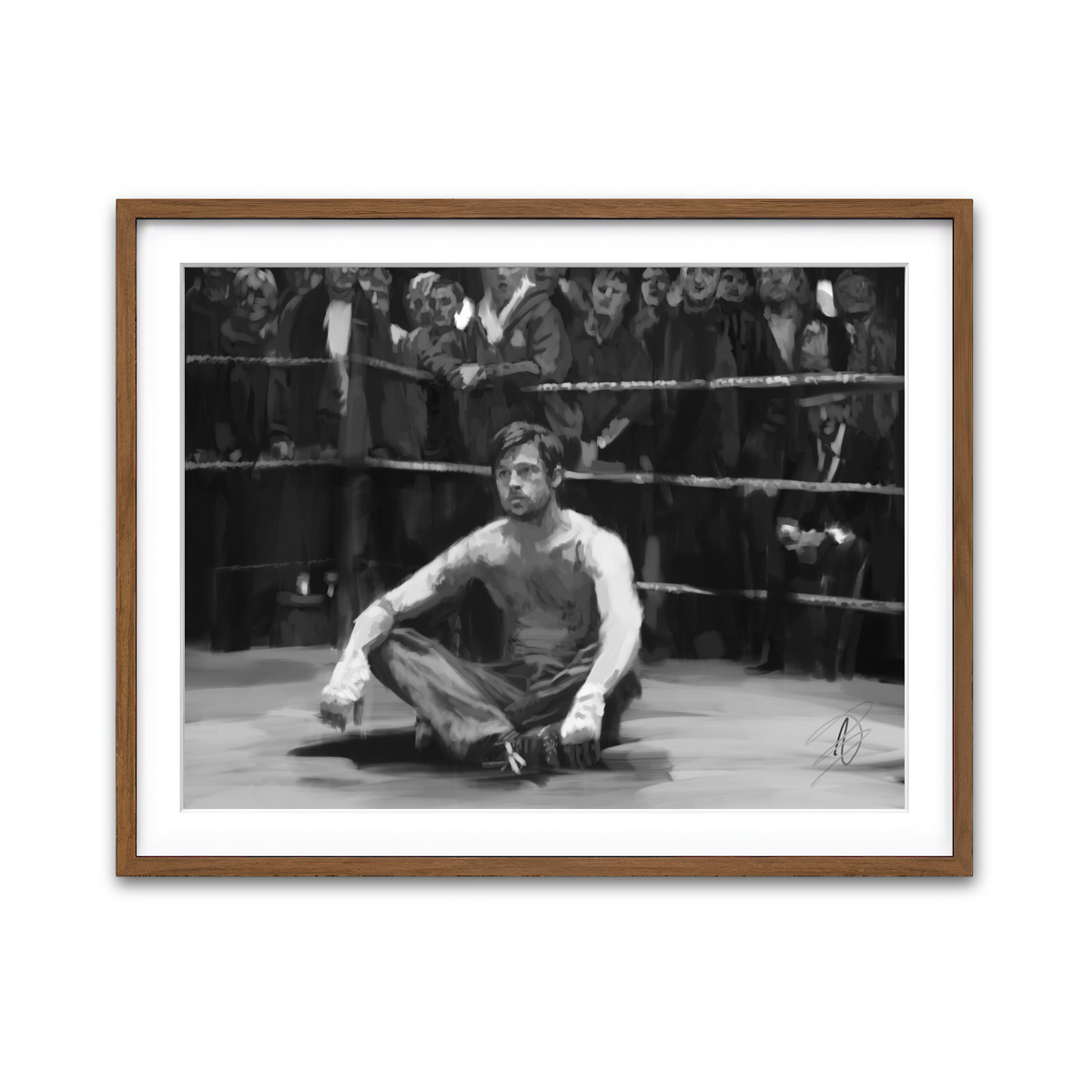 Framed Print 4x3 Walnut