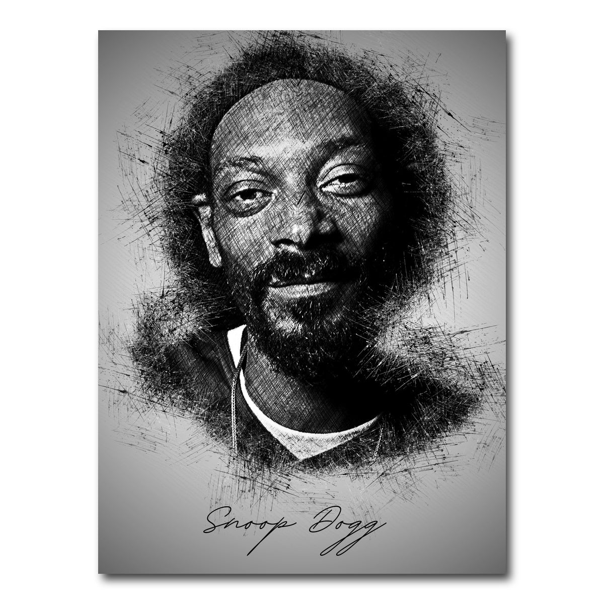 AUTO-MOCKUP WHITE | Snoop Sketch | 1 Piece | Gallery Wrap Canvas | group=3x4