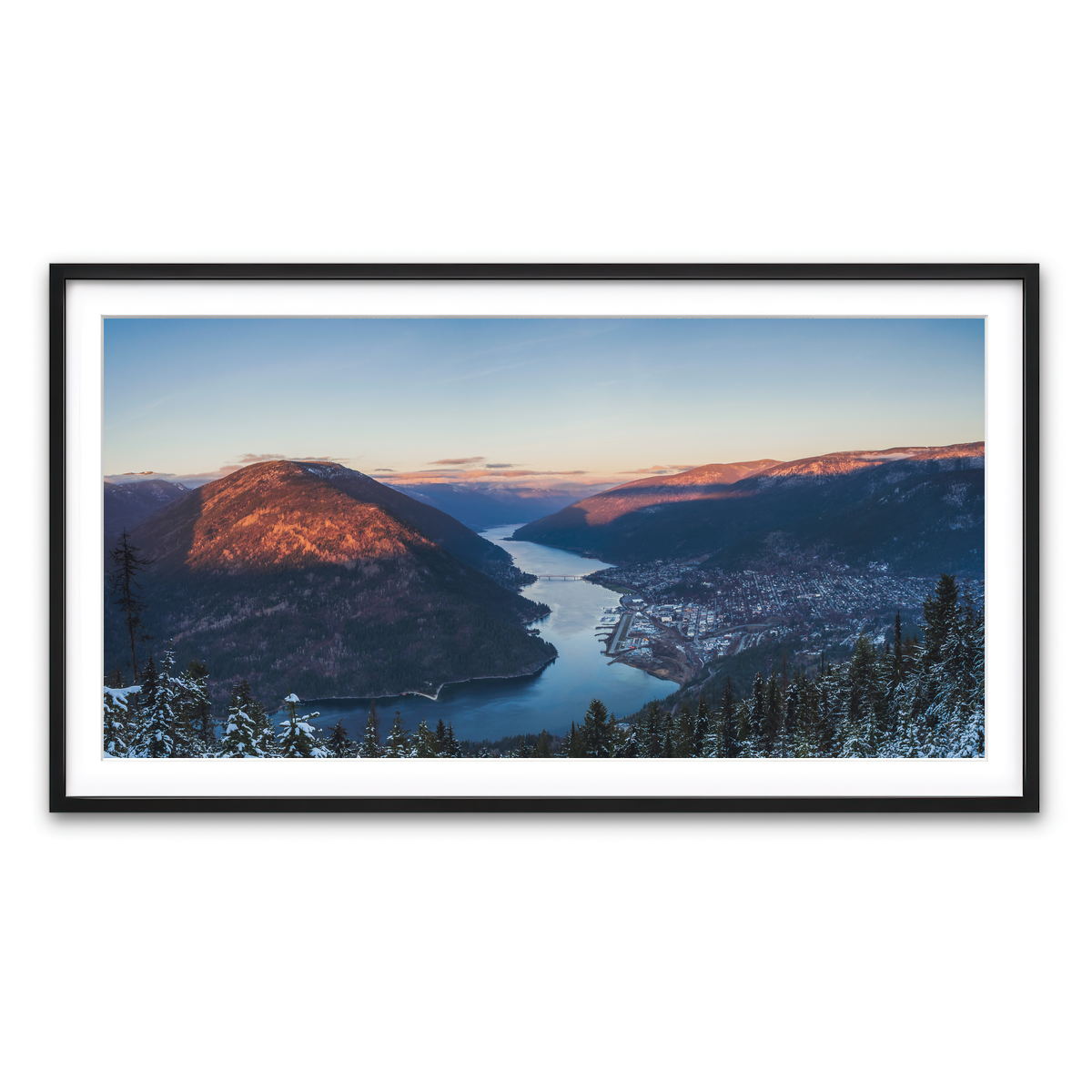 Framed Print 2x1 Black