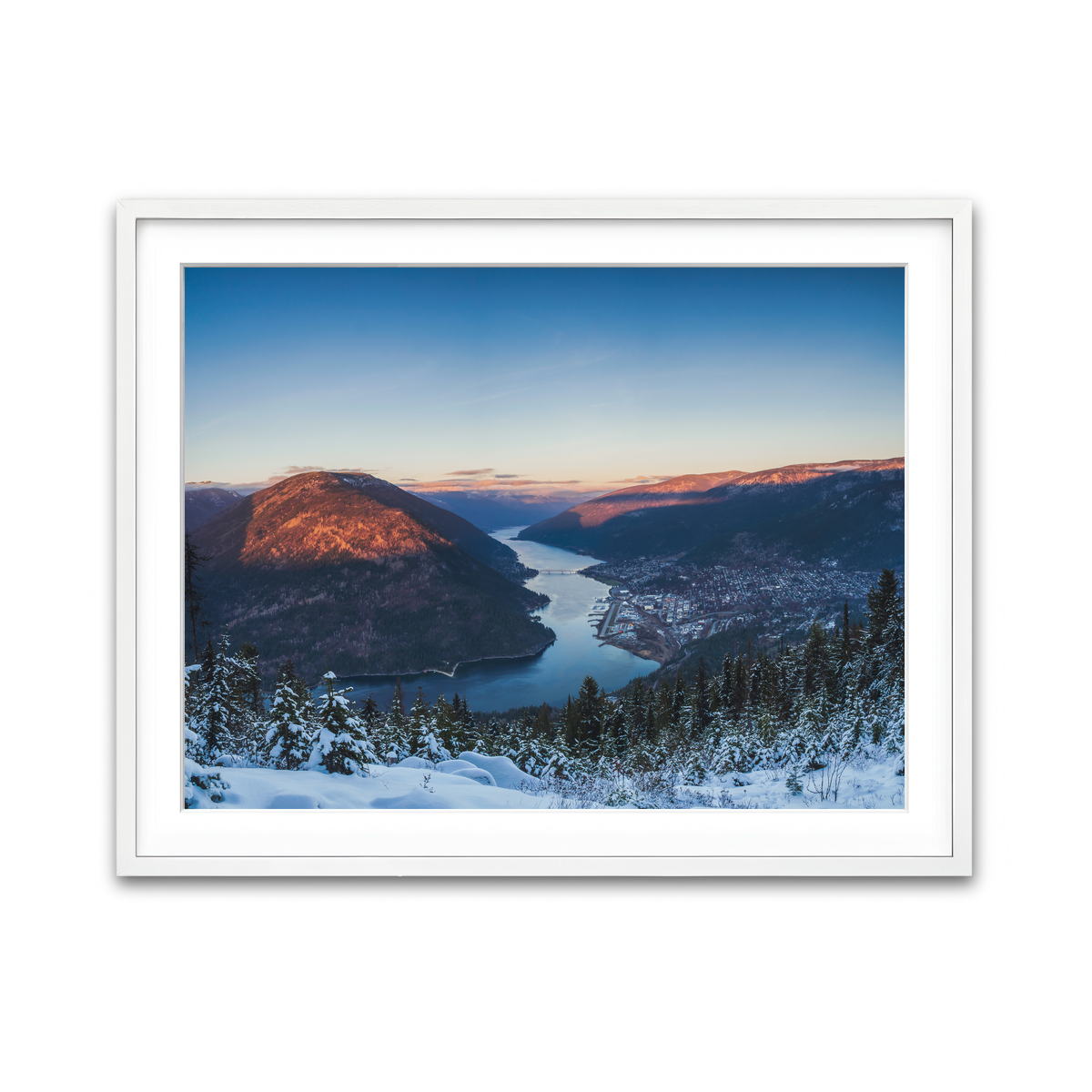 Framed Print 4x3 White